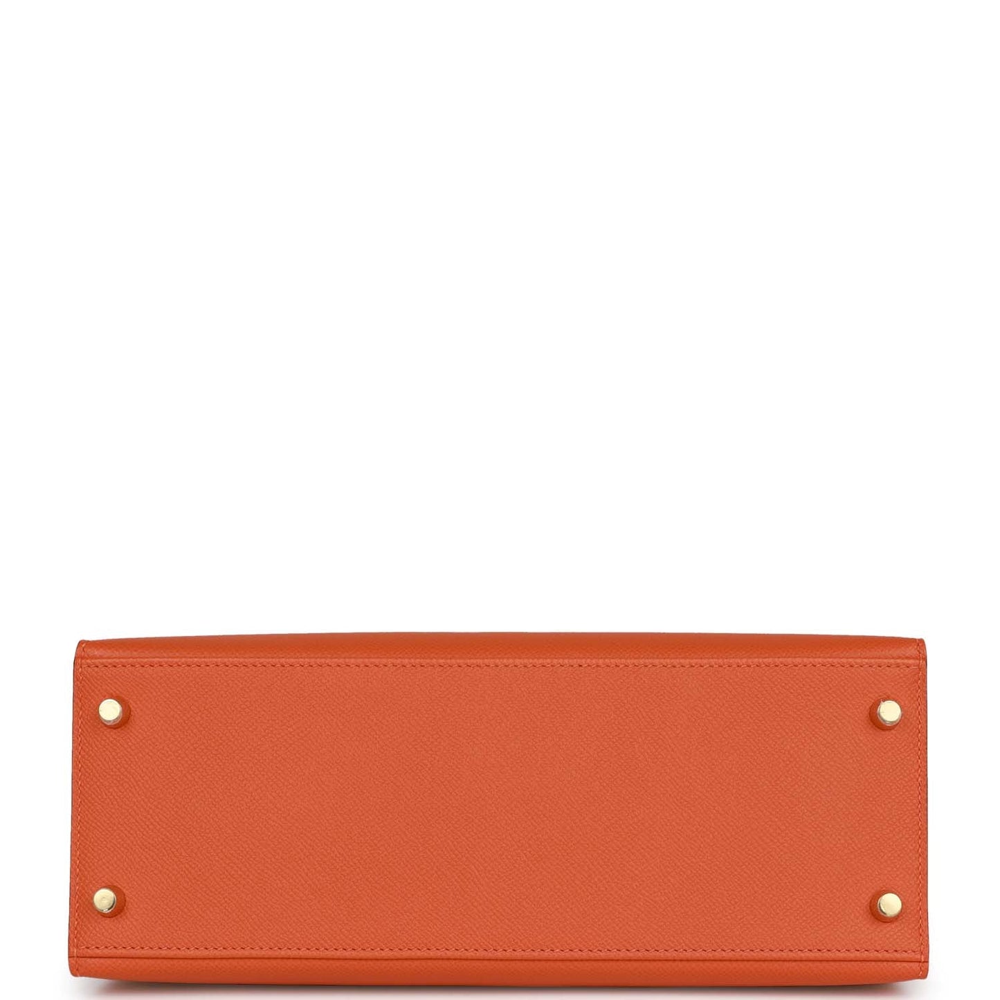 Luxury Hermes Kelly Sellier 28 Orange Epsom Gold Hardware