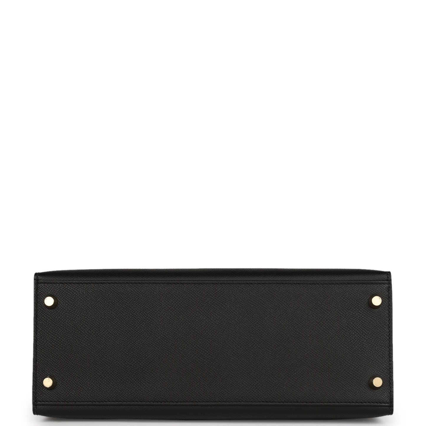 Luxury Hermes Kelly Sellier 28 Black Epsom Gold Hardware