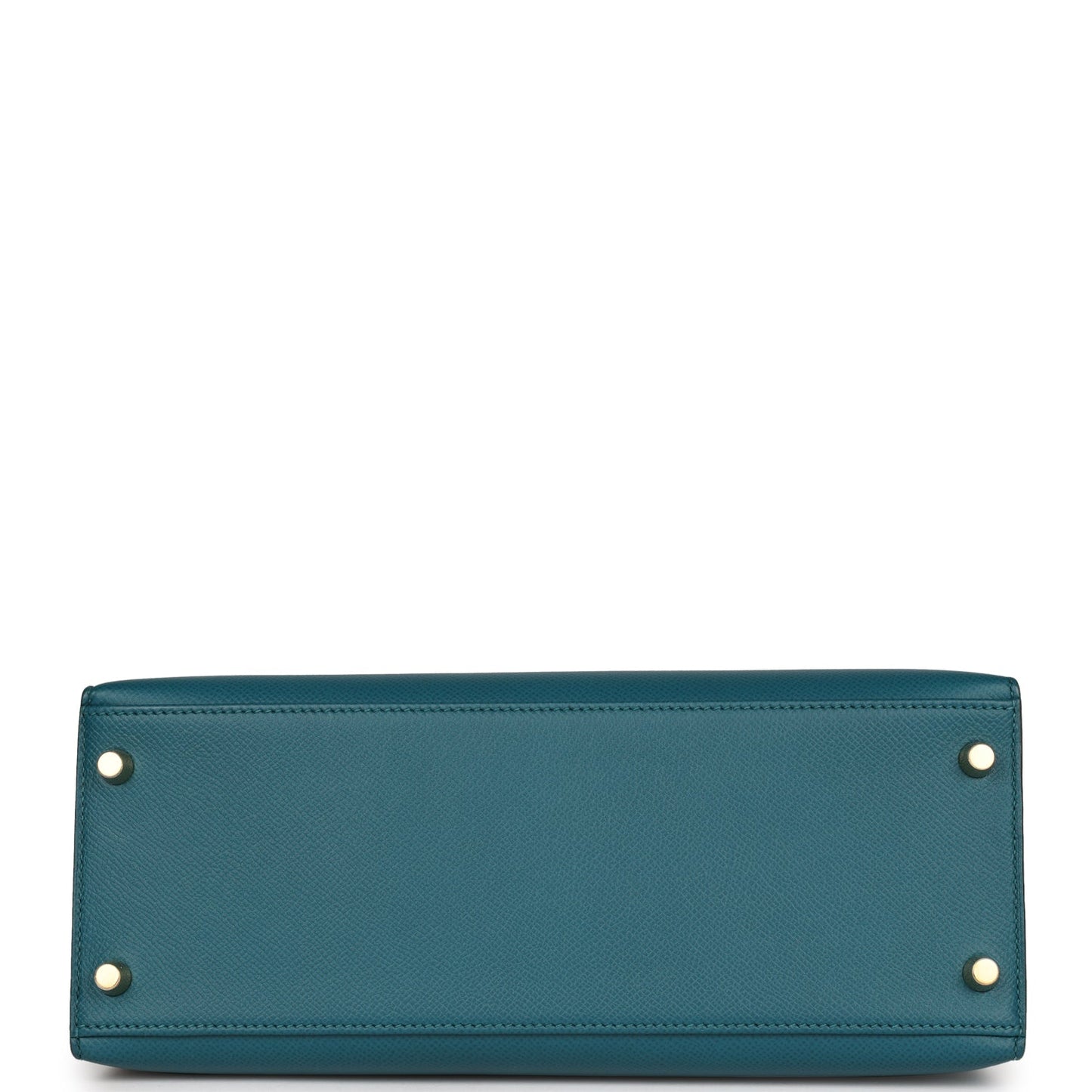 Luxury Hermes Kelly Sellier 28 Vert Bosphore Epsom Gold Hardware