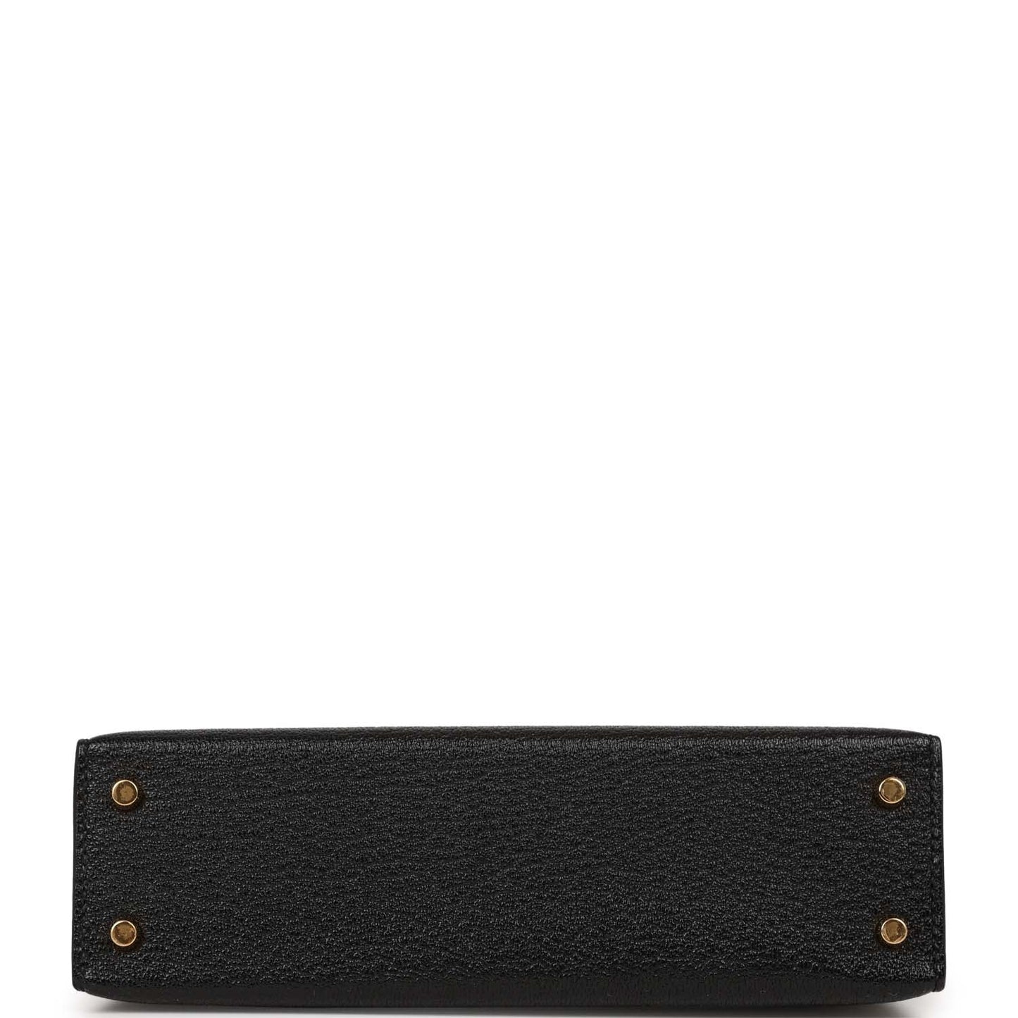 Luxury Hermes HSS Kelly Sellier 20 Black and Gris Perle Chevre Mysore Gold Hardware