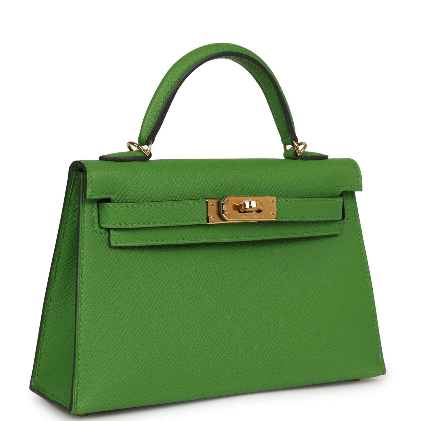 Luxury Hermes Kelly Sellier 20 Vert Yucca Epsom Gold Hardware