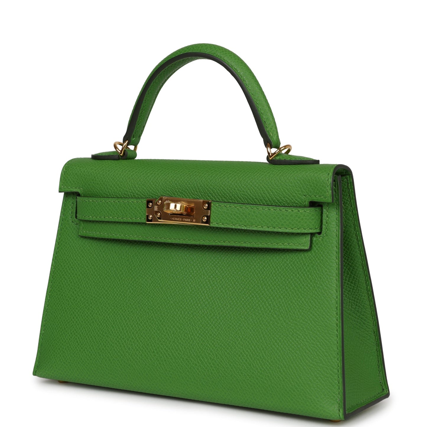 Luxury Hermes Kelly Sellier 20 Vert Yucca Epsom Gold Hardware