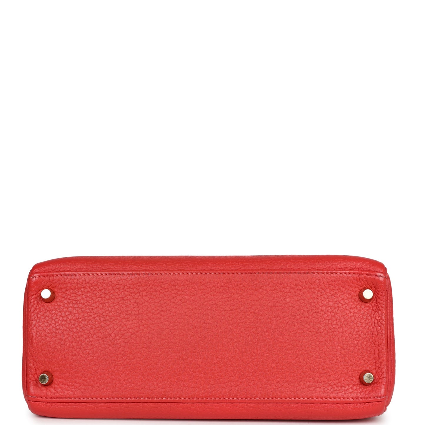 Top Quality Luxury Hermes Kelly Retourne 28 Rouge Pivoine Togo Gold Hardware