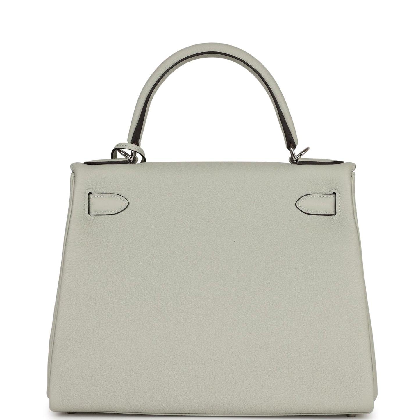 Luxury Hermes Kelly Retourne 28 Gris Neve Togo Palladium Hardware