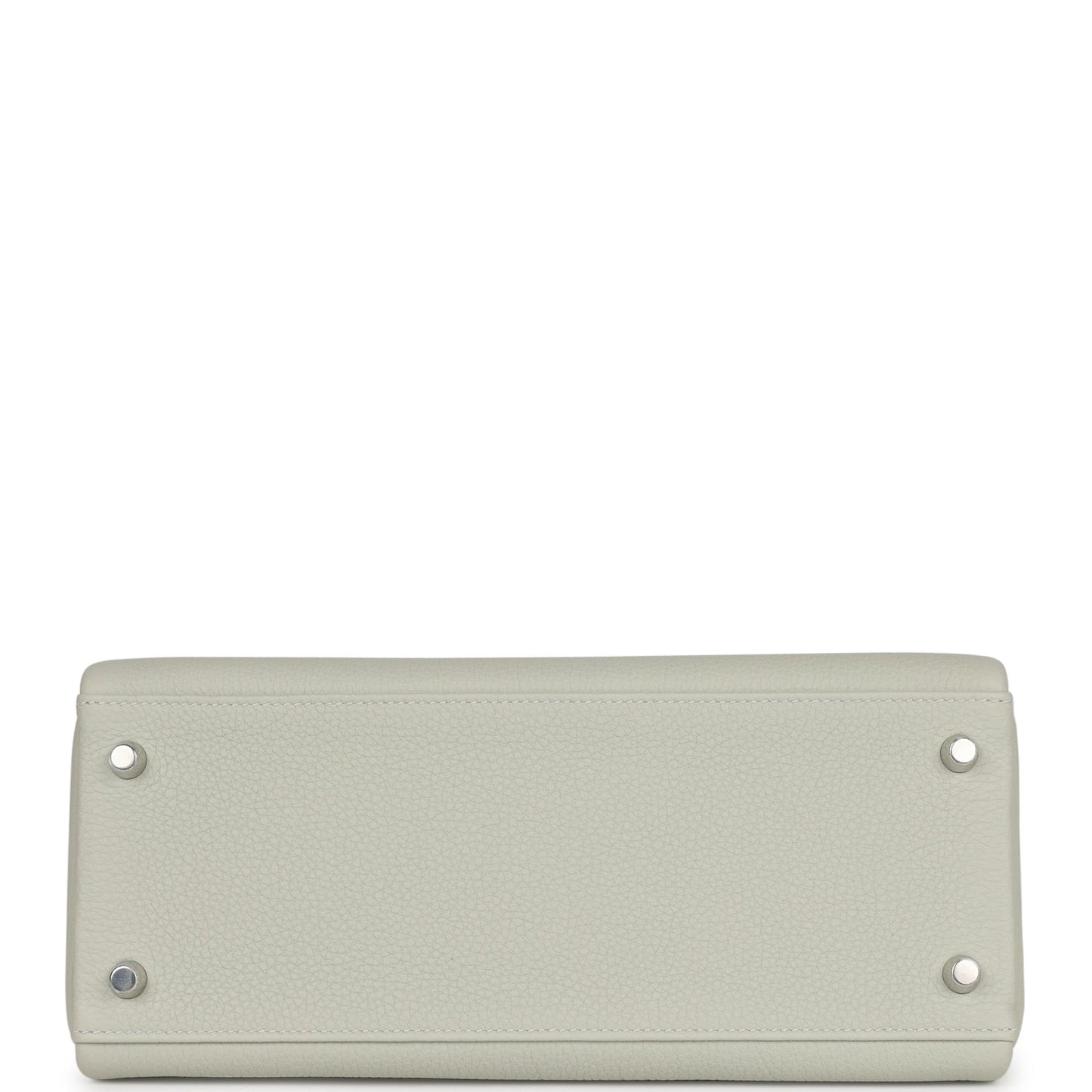 Luxury Hermes Kelly Retourne 28 Gris Neve Togo Palladium Hardware