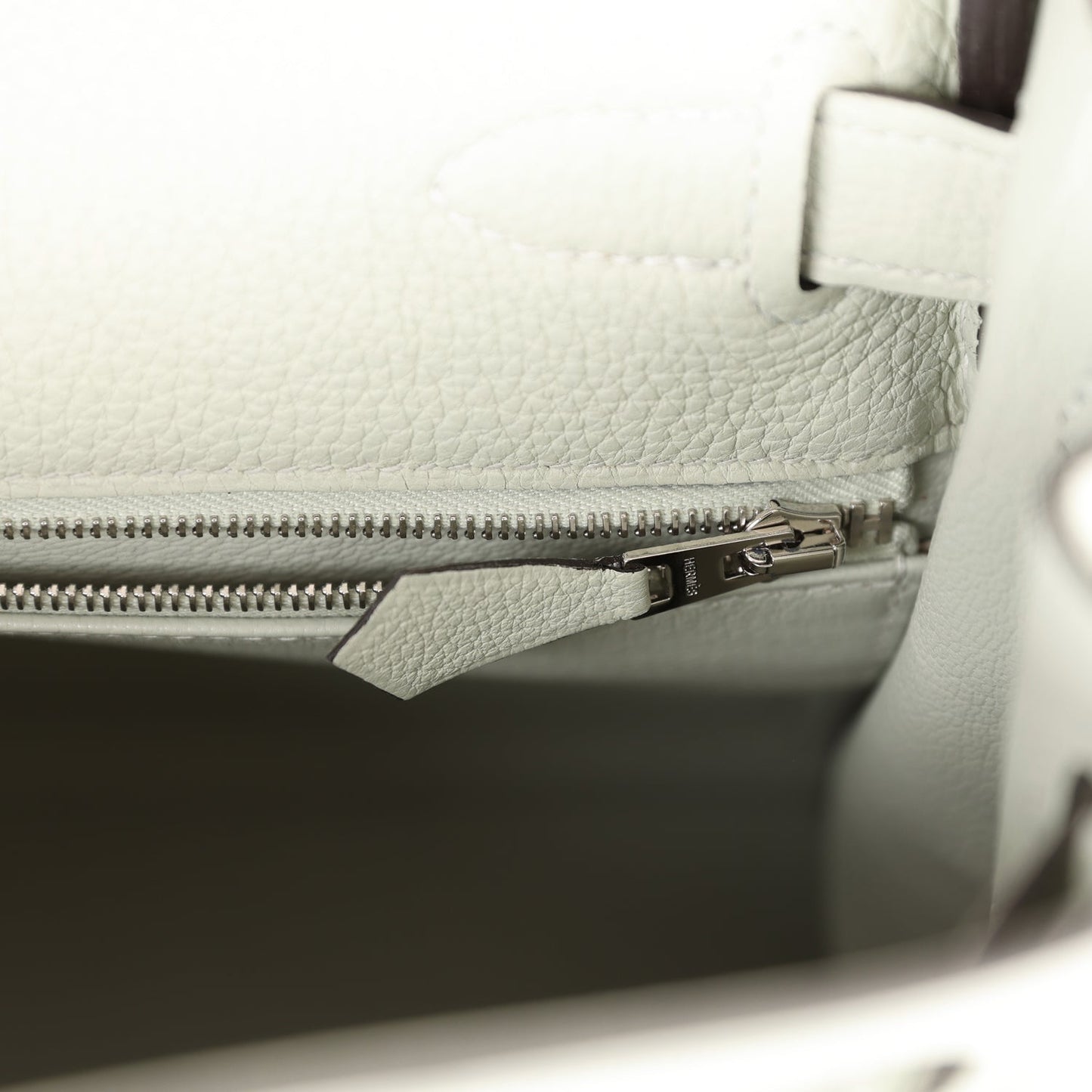 Luxury Hermes Kelly Retourne 28 Gris Neve Togo Palladium Hardware