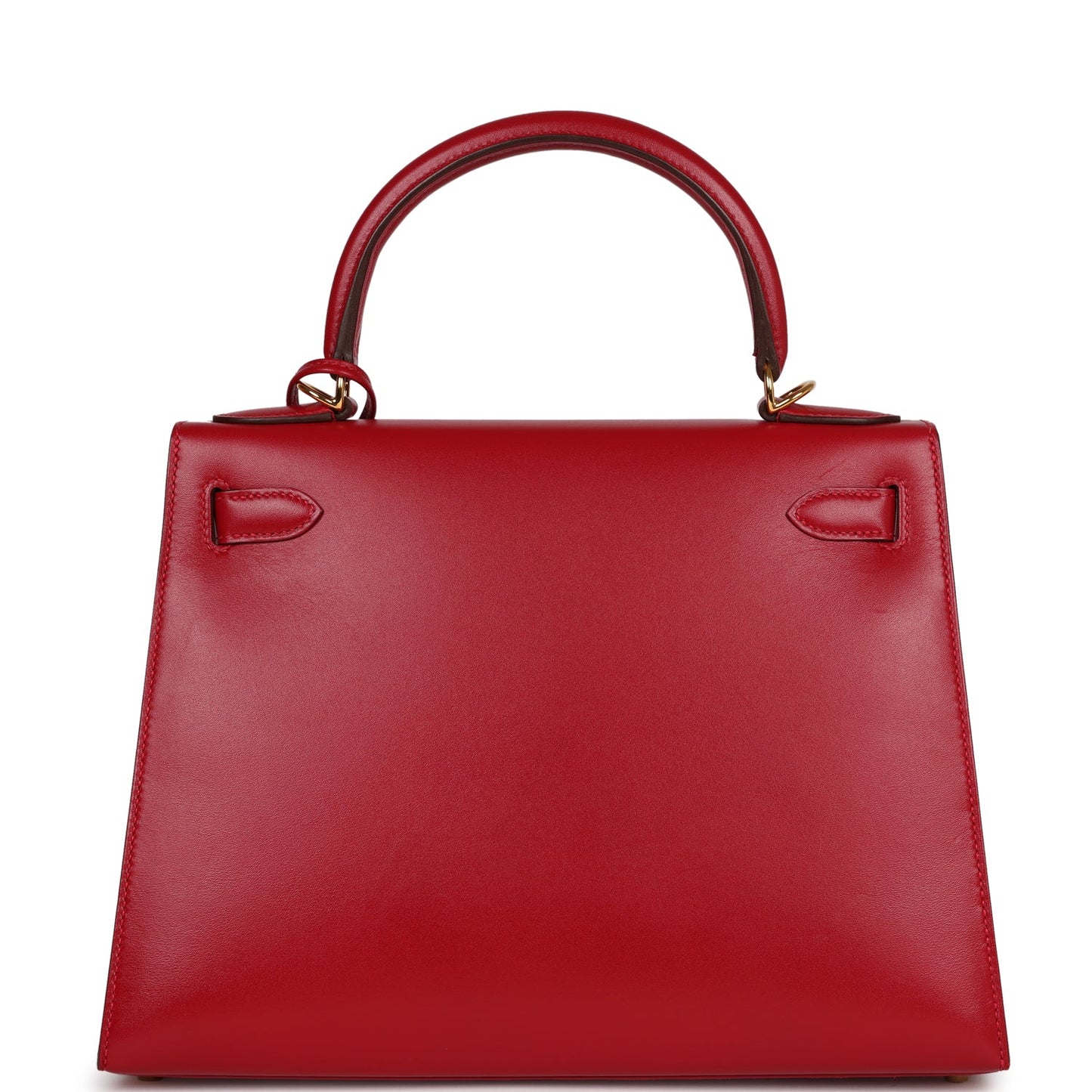 Top Quality Luxury Hermes Kelly Sellier 28 Rouge Vif Tadelakt Gold Hardware