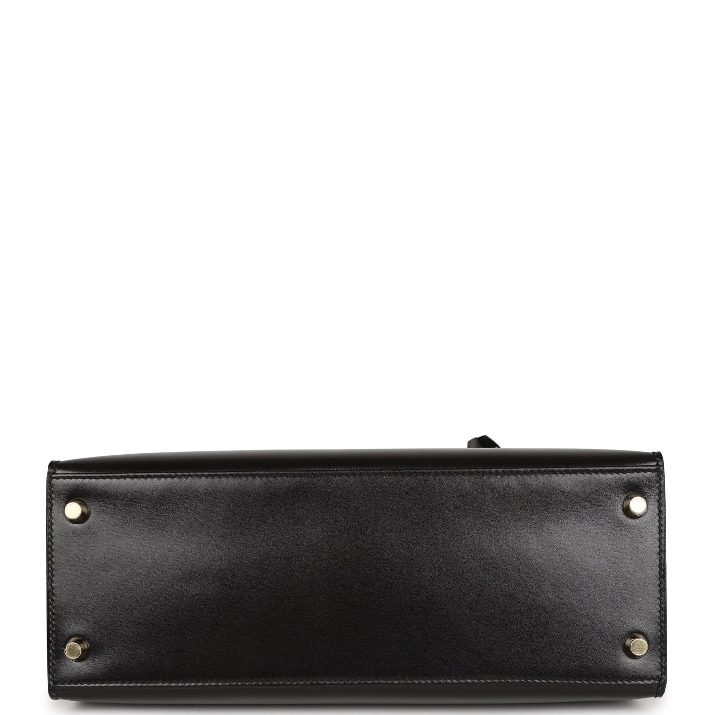 Luxury Hermes Kelly Sellier 28 Black Box Gold Hardware