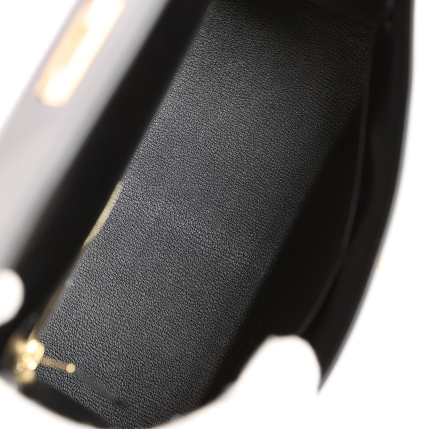 Luxury Hermes Kelly Sellier 28 Black Box Gold Hardware