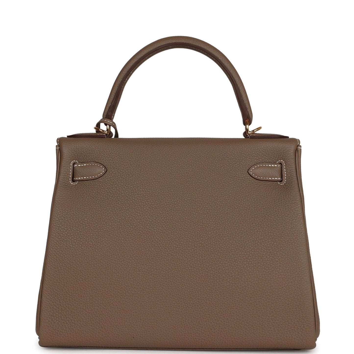 Luxury Hermes Kelly Retourne 28 Etoupe Togo Gold Hardware