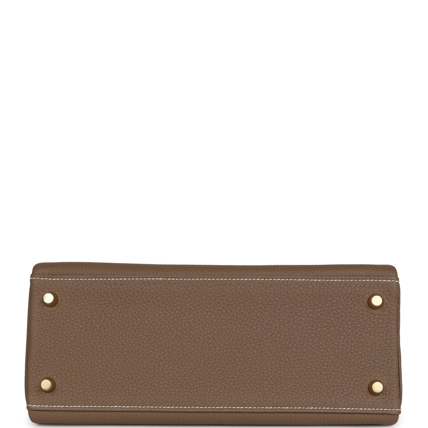 Luxury Hermes Kelly Retourne 28 Etoupe Togo Gold Hardware