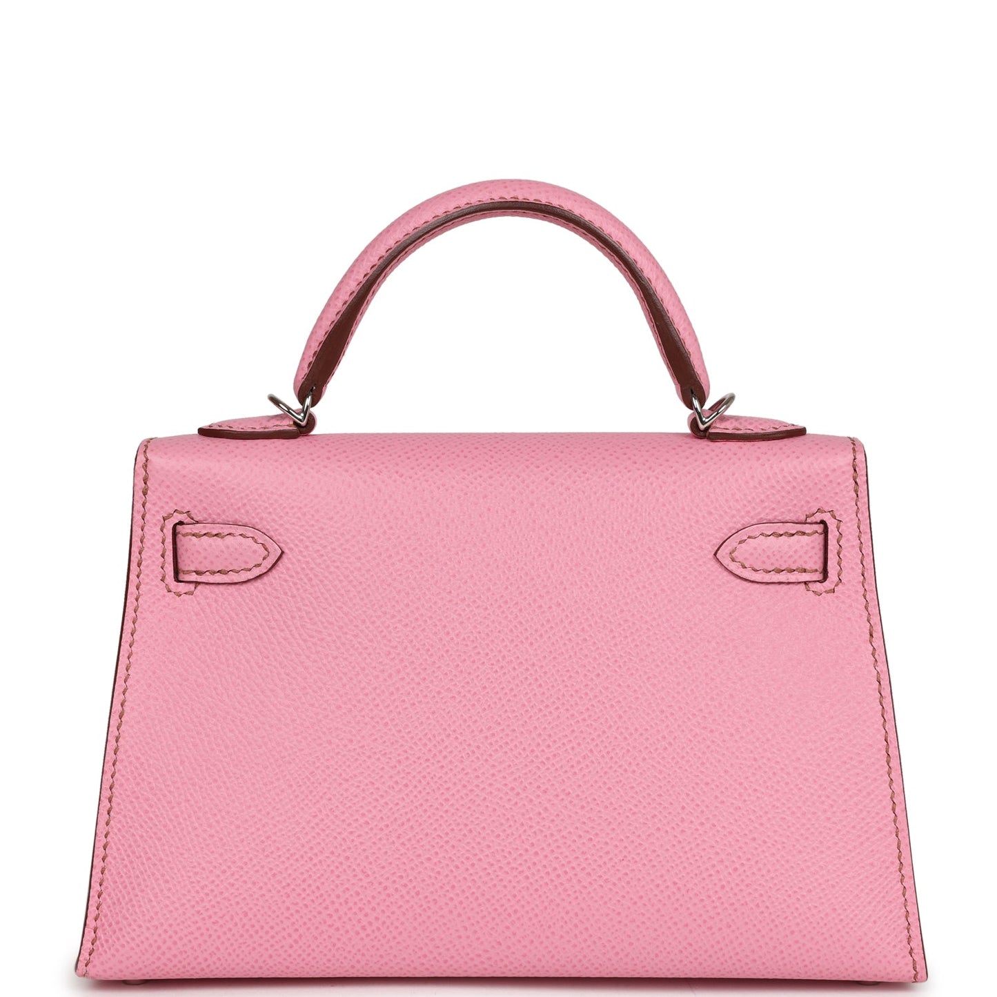 Luxury Hermes Kelly Sellier 20 Bubblegum Epsom Palladium Hardware