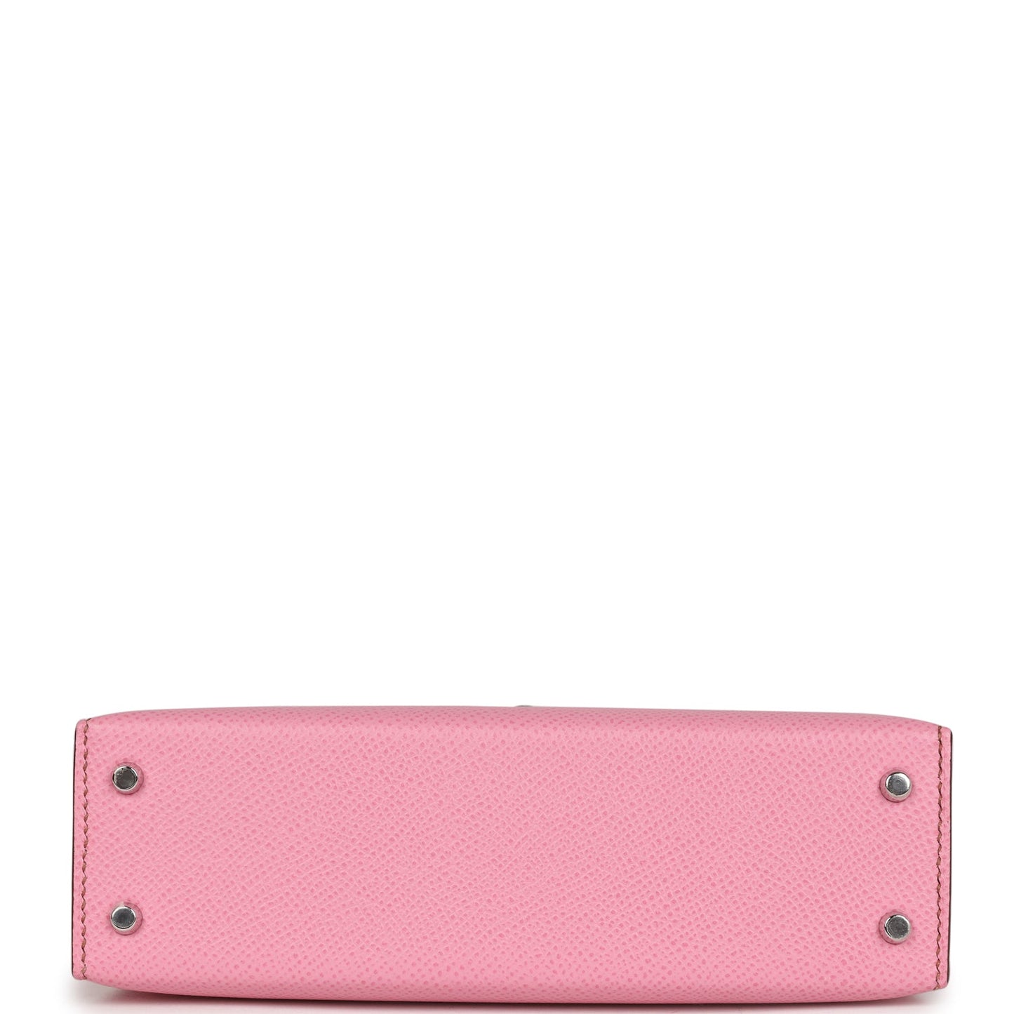 Luxury Hermes Kelly Sellier 20 Bubblegum Epsom Palladium Hardware