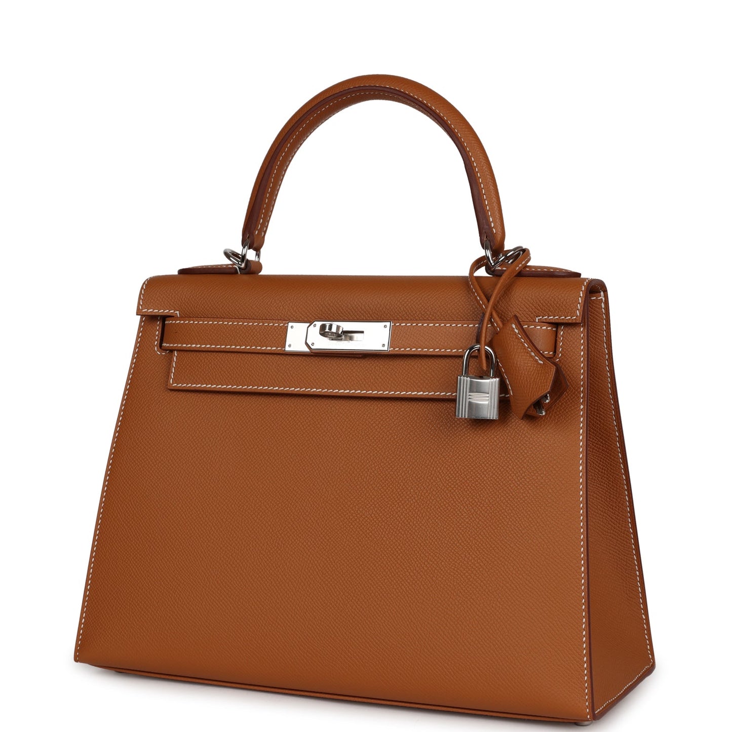 Luxury Hermes Kelly Sellier 28 Gold Epsom Palladium Hardware