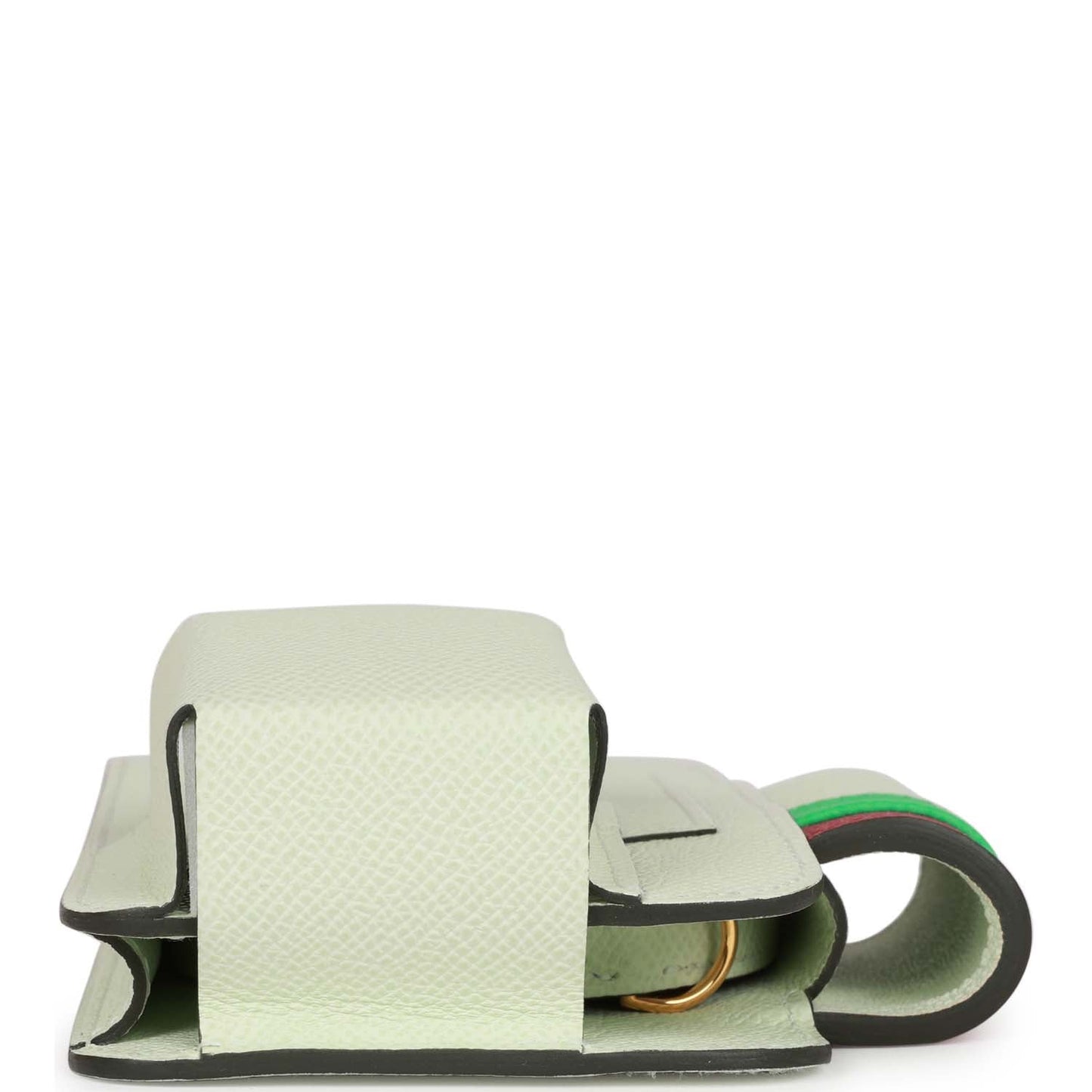 Luxury Hermes Luxury HermesWay Telephone Crossbody Vert Fizz, Vert Comics and Rubis Epsom Gold Hardware