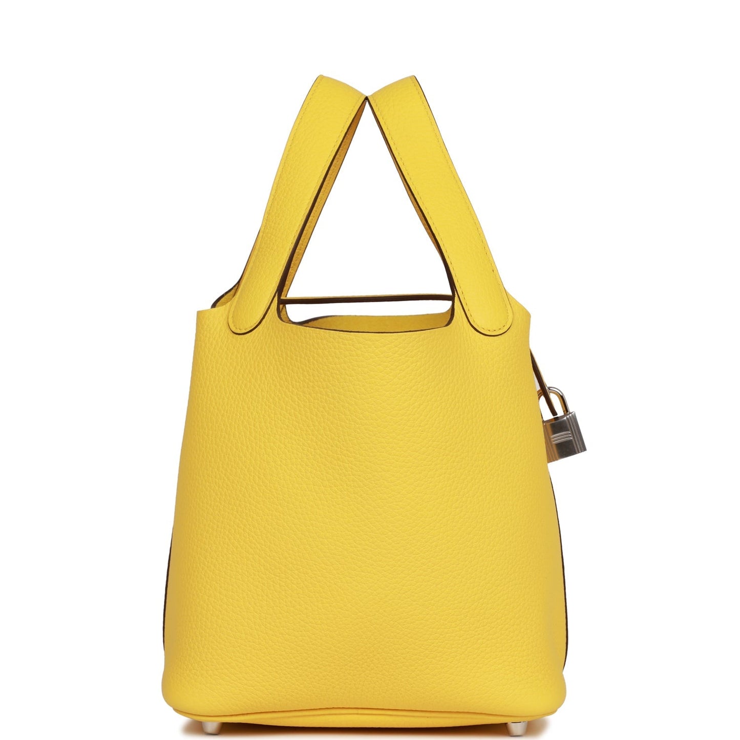 Luxury Hermes Picotin Lock 18 Jaune de Naples Clemence Palladium Hardware