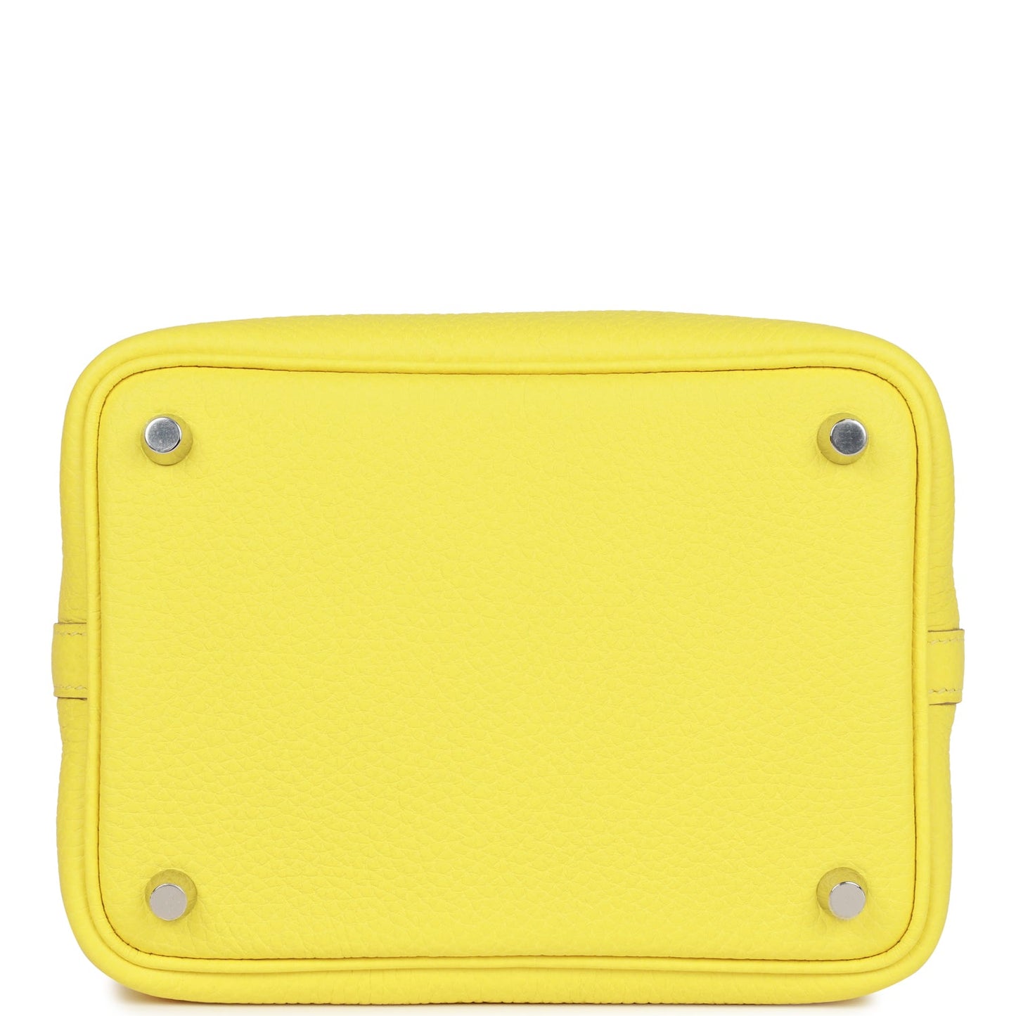 Luxury Hermes Picotin Lock 18 Mimosa Matte Alligator and Lime Clemence Touch Palladium Hardware