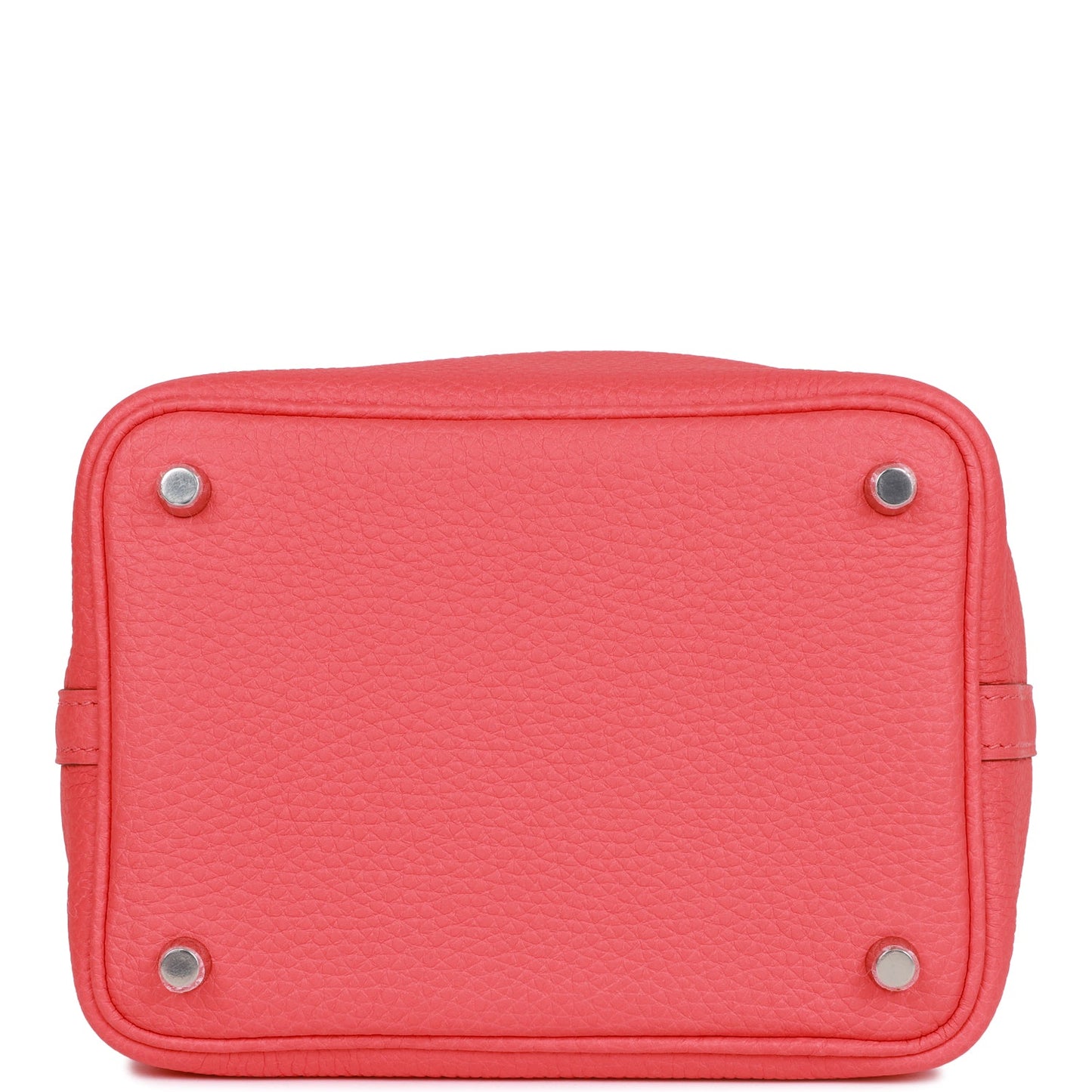 Luxury Hermes Picotin Lock 18 Rose Texas Clemence Palladium Hardware