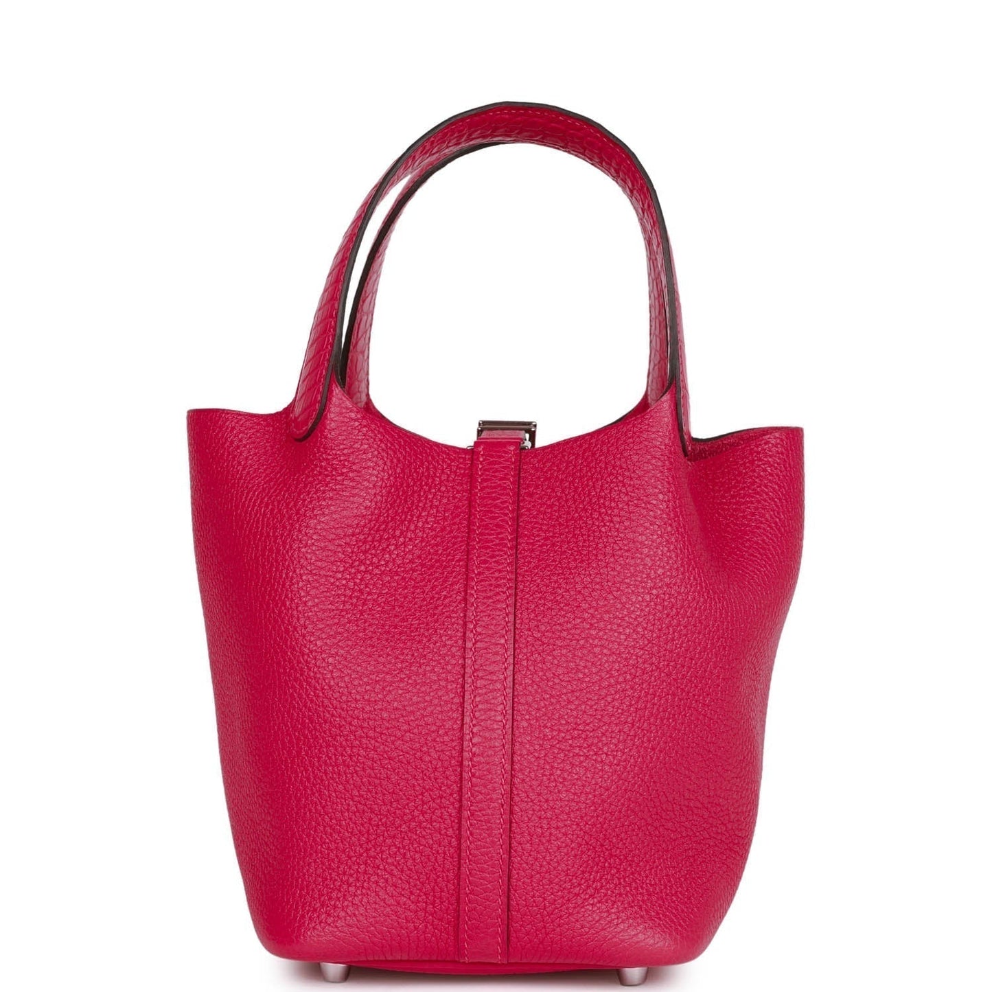 Luxury Hermes Picotin Lock 18 Framboise Clemence and Matte Alligator Touch Palladium Hardware