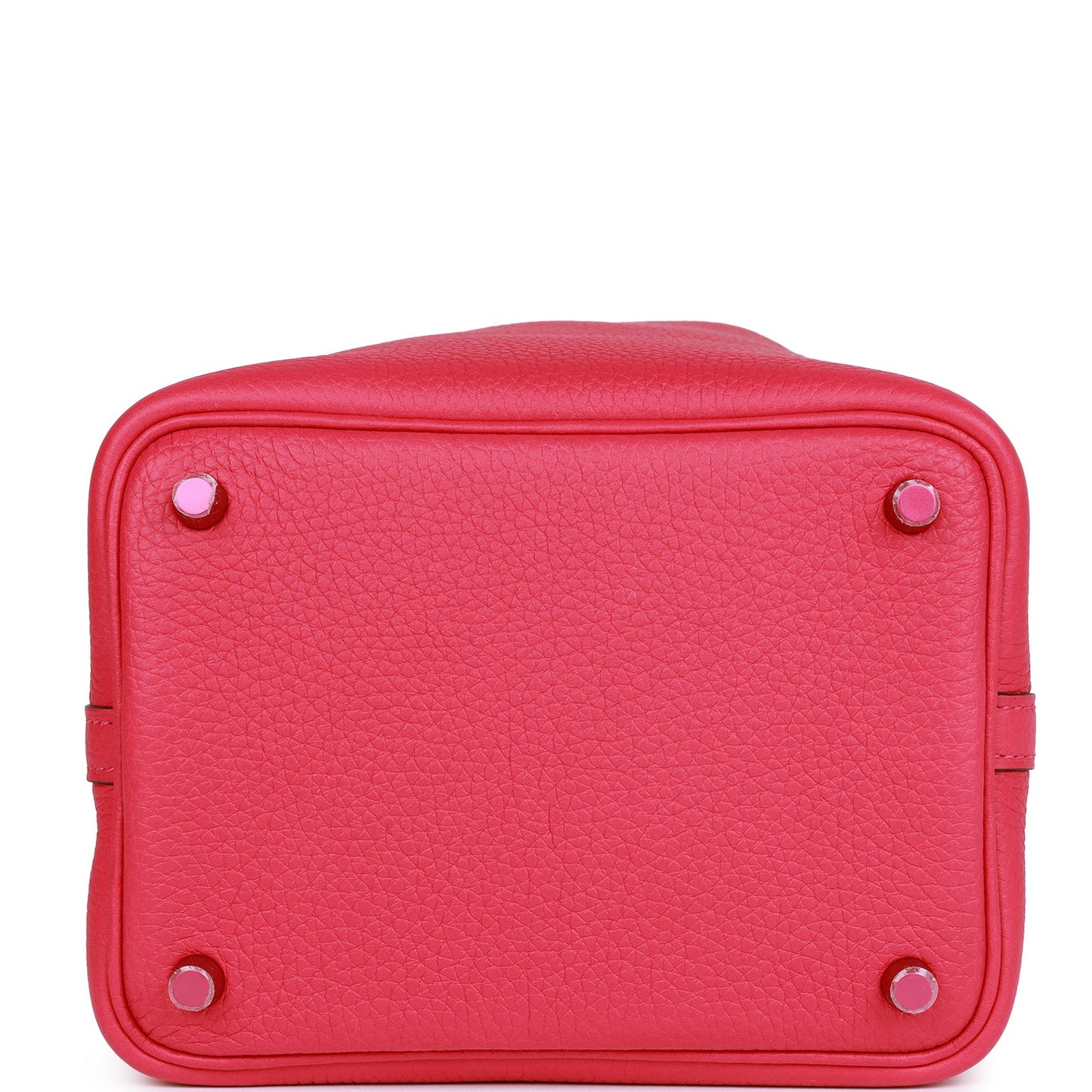 Luxury Hermes Monochrome Picotin 18 Rose Mexico Clemence Pink Hardware