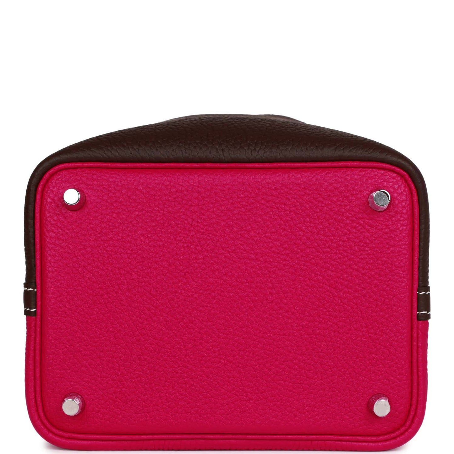 Luxury Hermes Picotin Lock 18 Casaque Framboise and Rouge Sellier Clemence Palladium Hardware