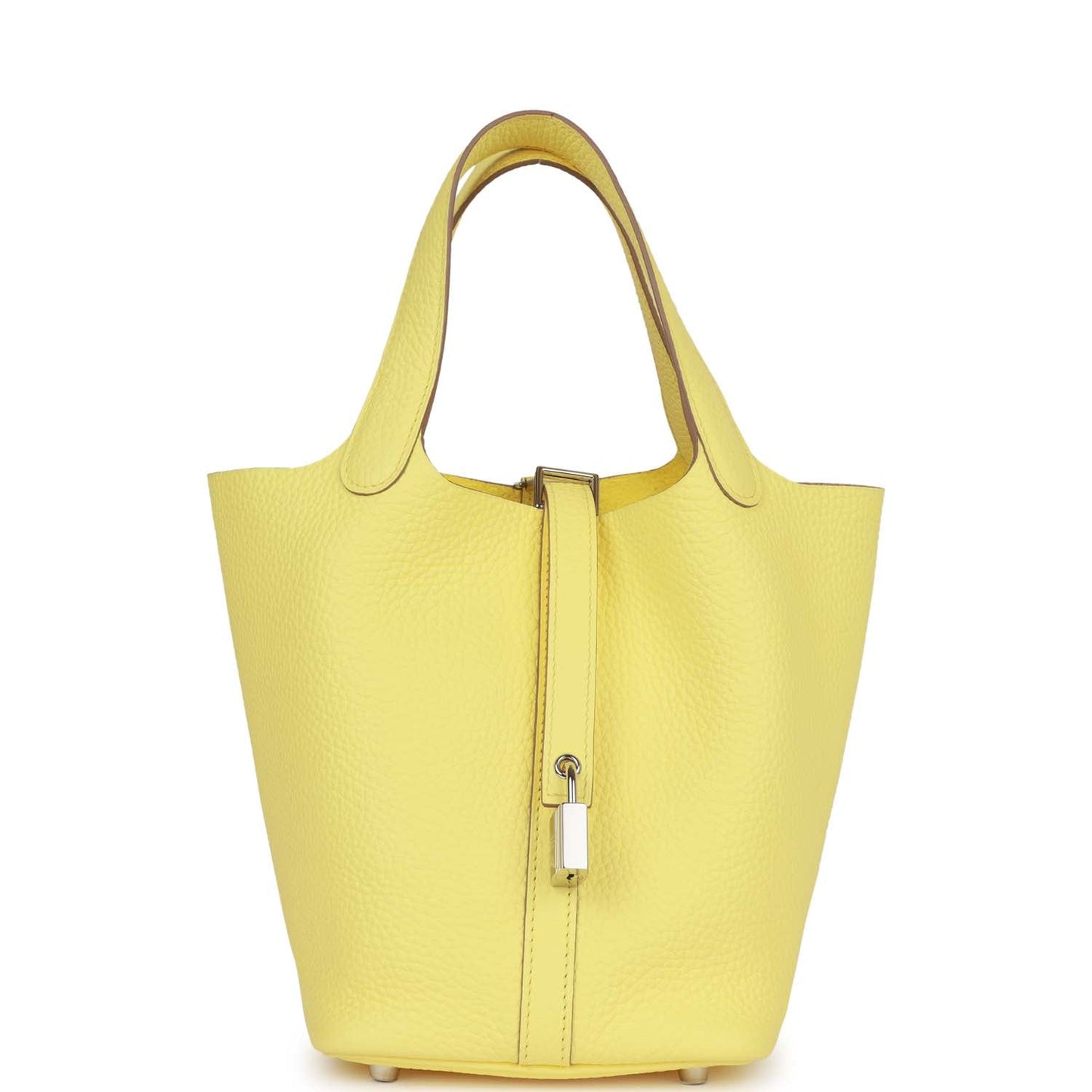 Luxury Hermes Picotin 18 Limoncello Clemence Palladium Hardware
