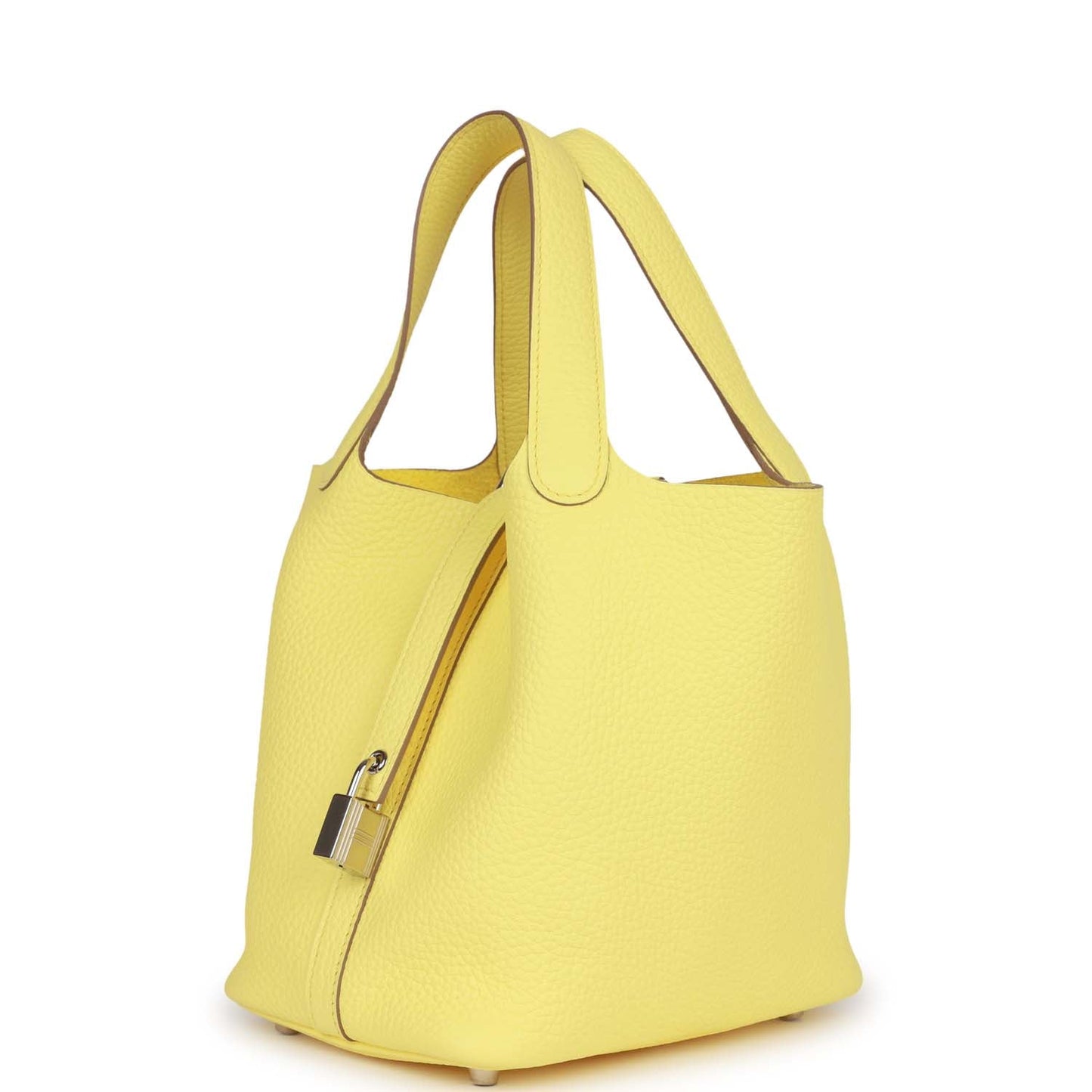 Luxury Hermes Picotin 18 Limoncello Clemence Palladium Hardware