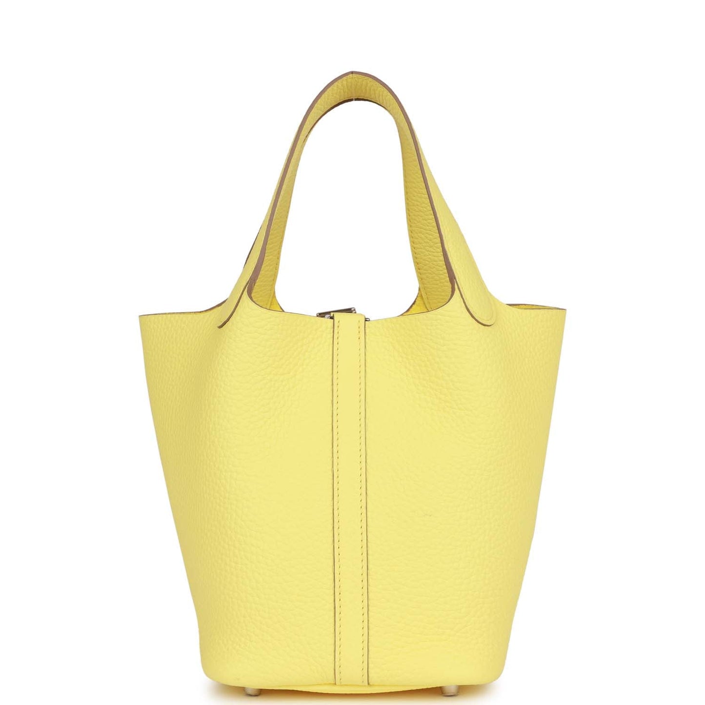Luxury Hermes Picotin 18 Limoncello Clemence Palladium Hardware