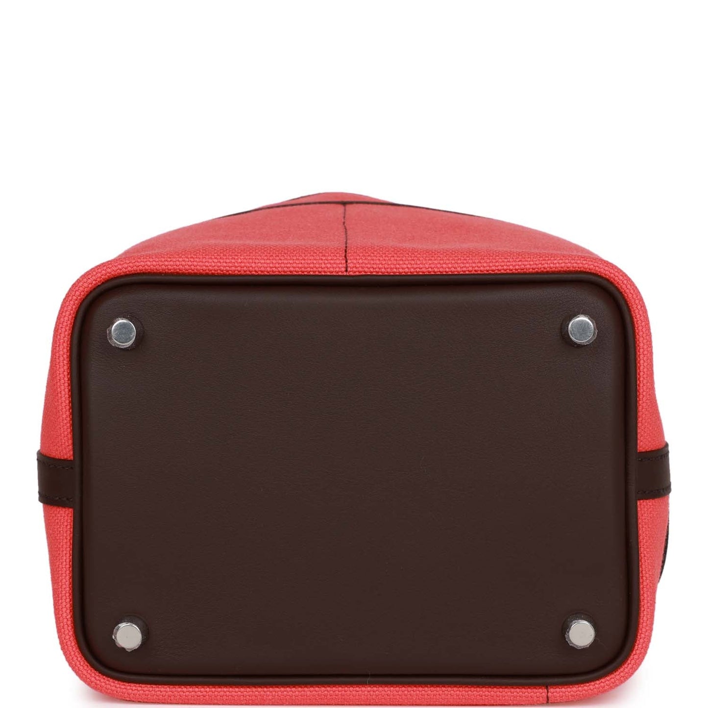 Luxury Hermes Picotin Cargo 18 Rose Texas and Rouge Sellier Swift and Toile Canvas Palladium Hardware