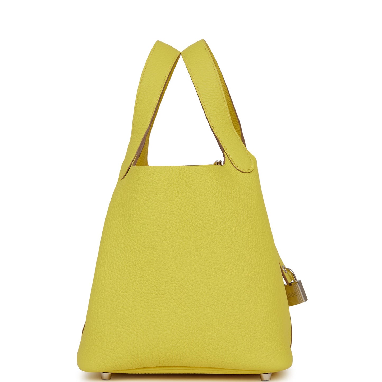 Luxury Hermes Picotin Lock 18 Lime Clemence Palladium Hardware