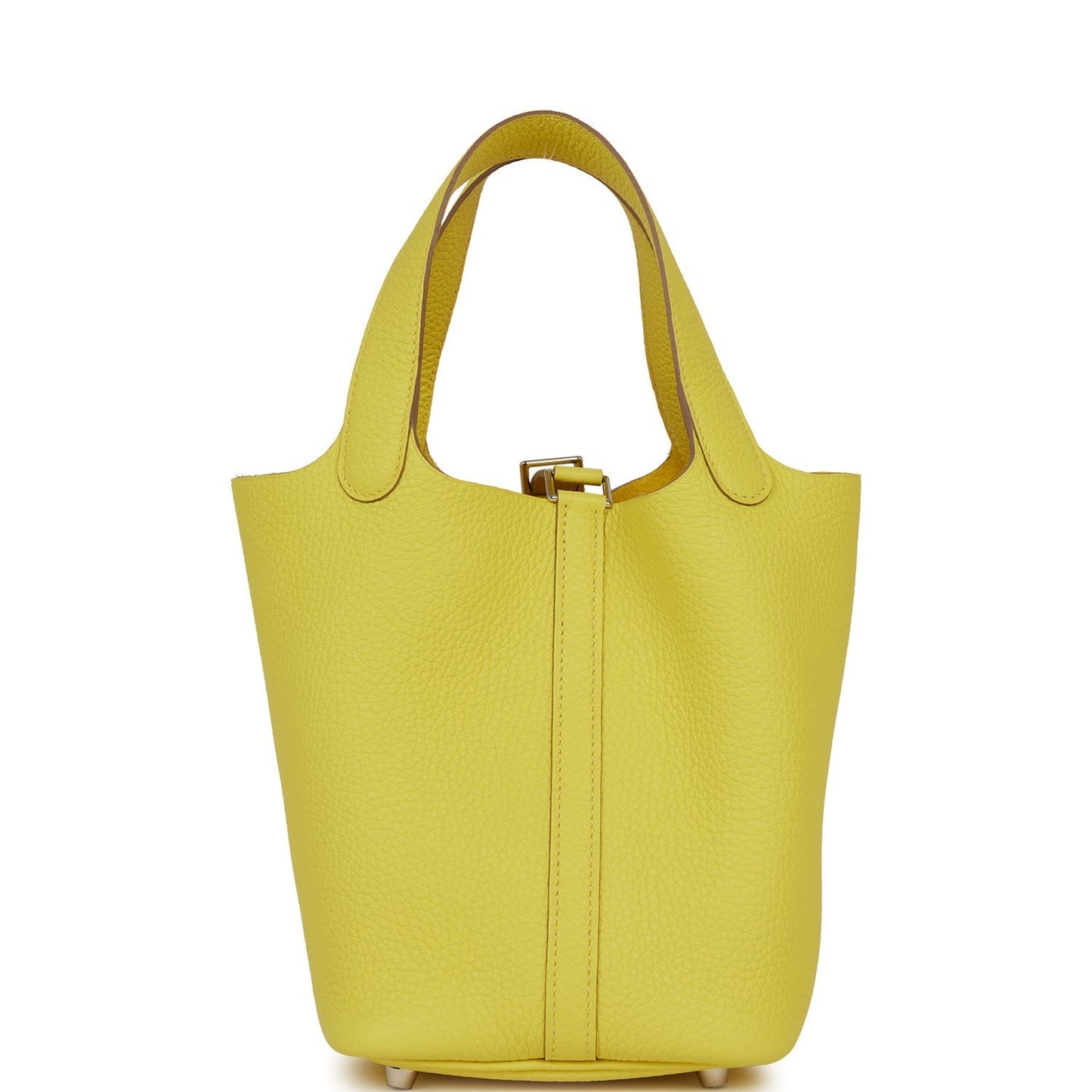 Luxury Hermes Picotin Lock 18 Lime Clemence Palladium Hardware
