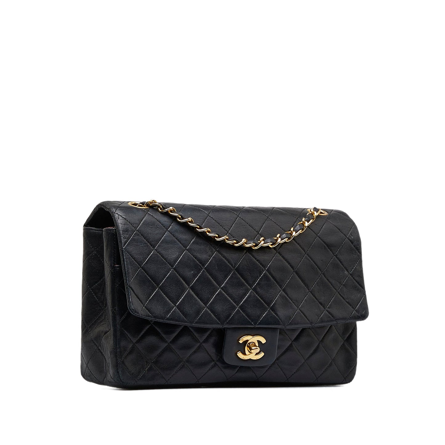 CHANEL Medium Quilted Lambskin Single Flap Bag