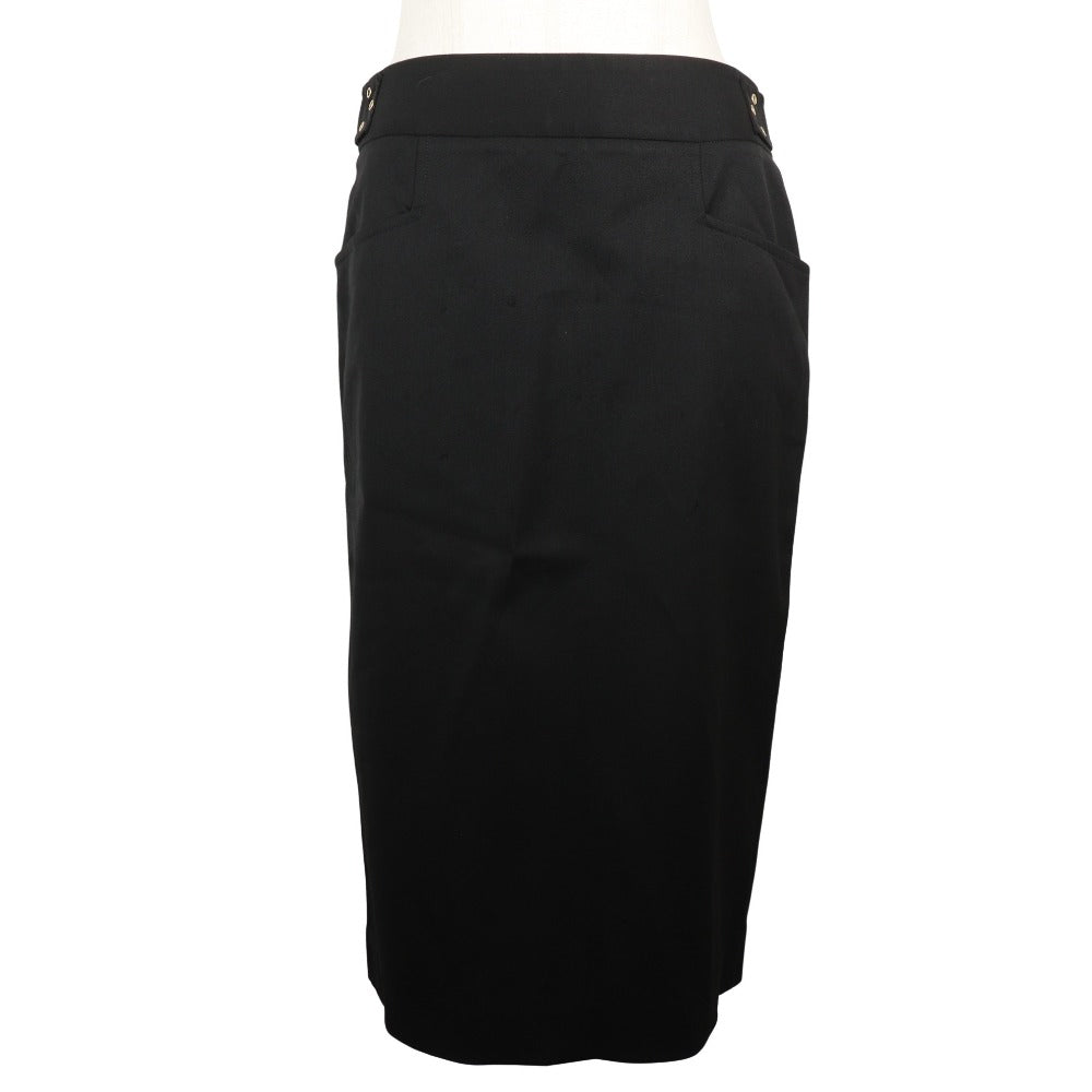 Luxury Gucci Trending 2025 Wool Polyurethane Skirt Black