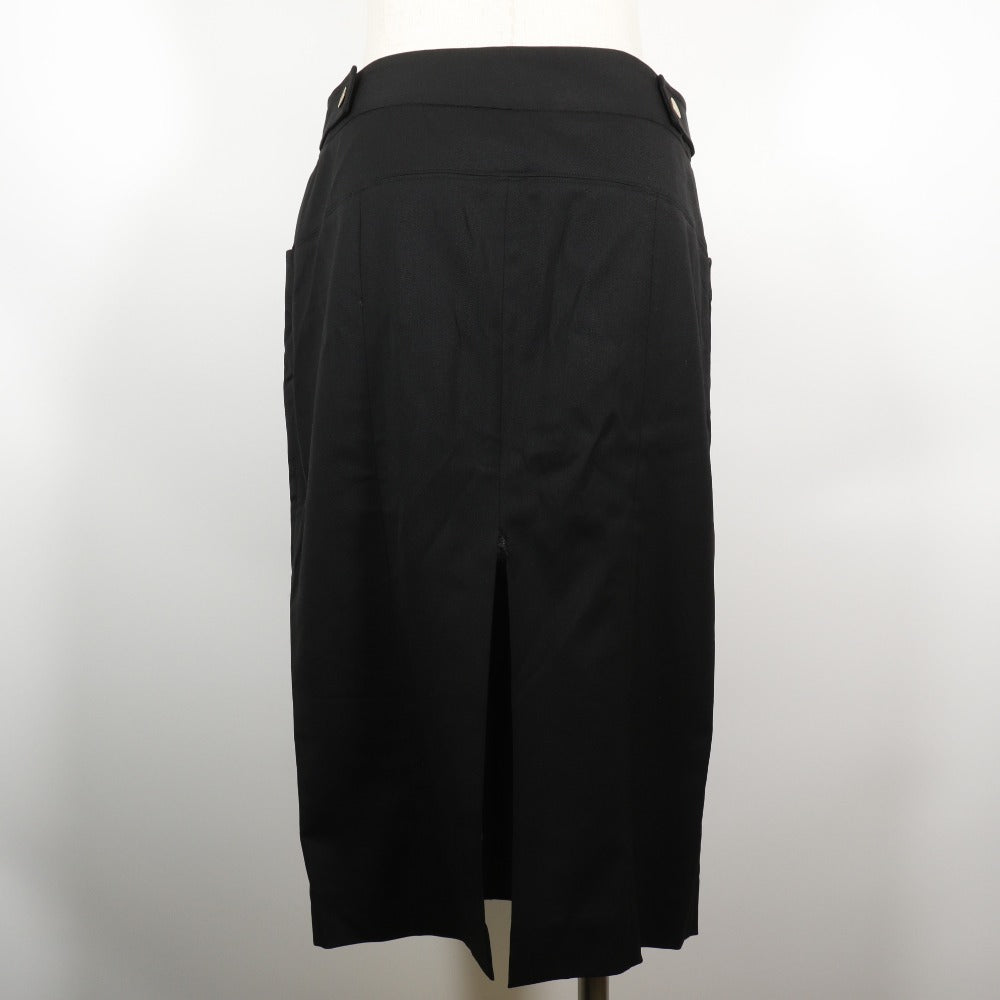 Luxury Gucci Trending 2025 Wool Polyurethane Skirt Black
