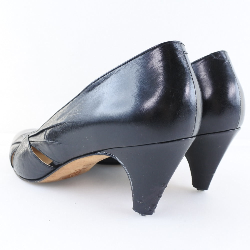 Luxury Gucci Trending 2025 Leather Side-Cut Pumps Black