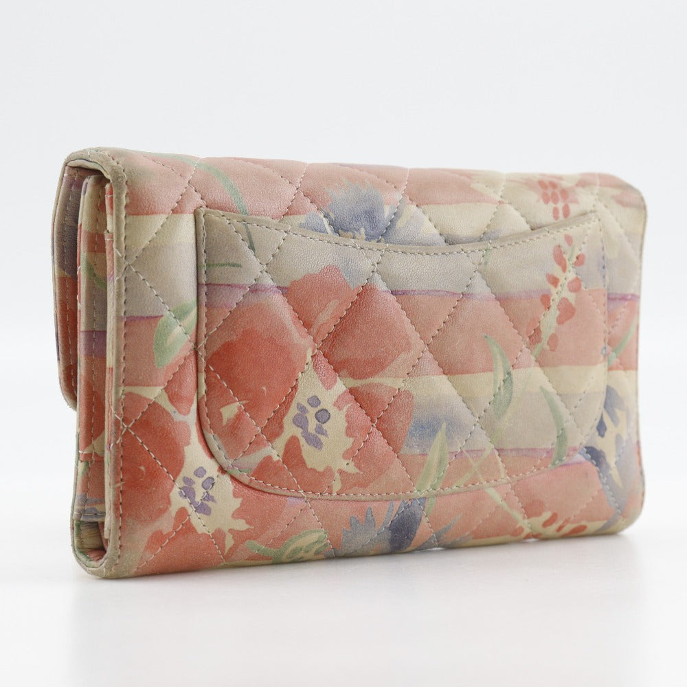 Chanel Matelasse Lambskin Long Wallet