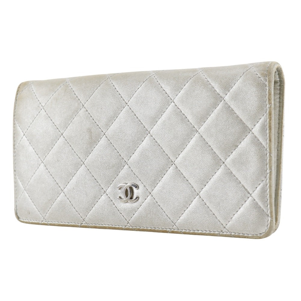 Chanel Matelasse Lambskin Long Wallet