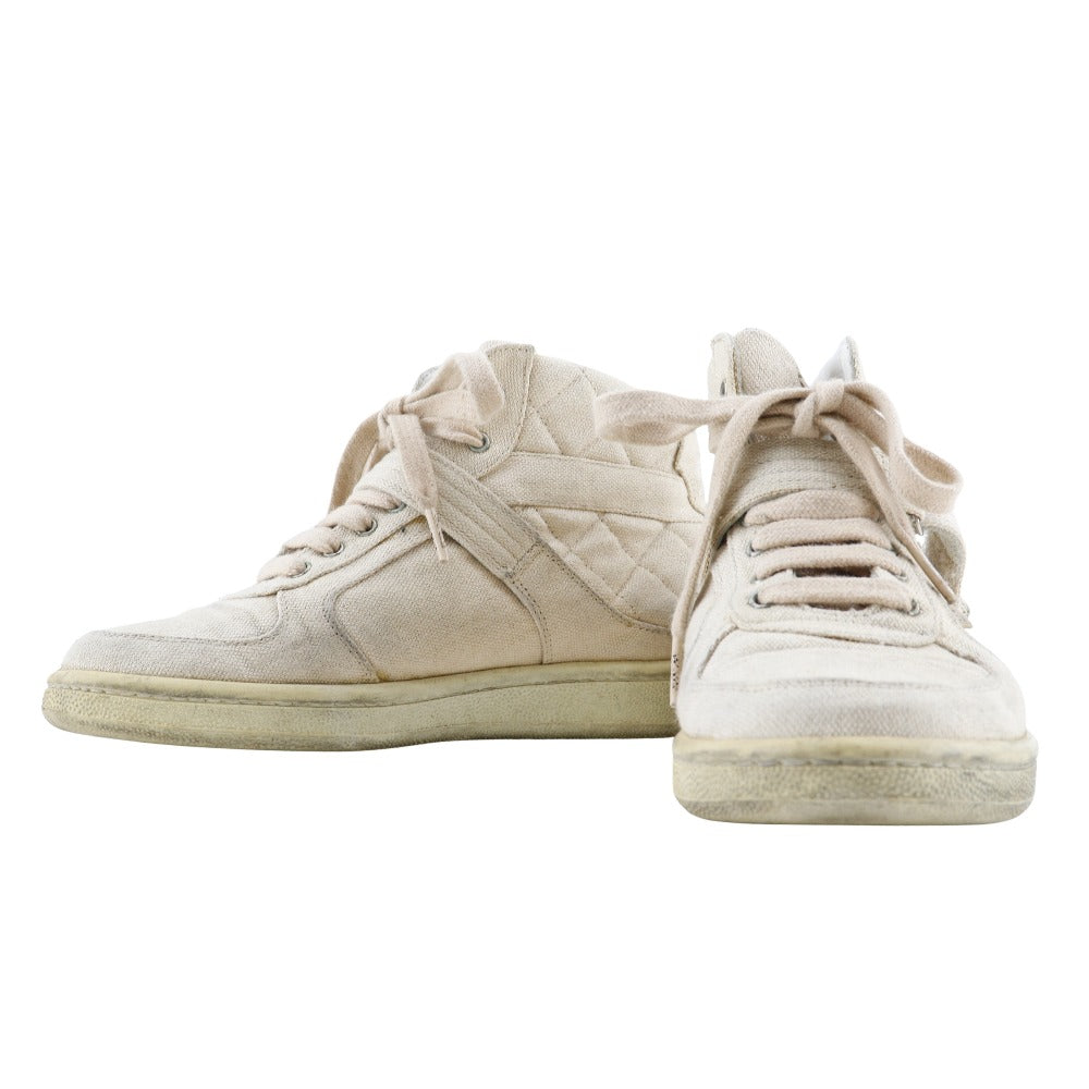 Chanel Canvas High-Top Sneakers G24838