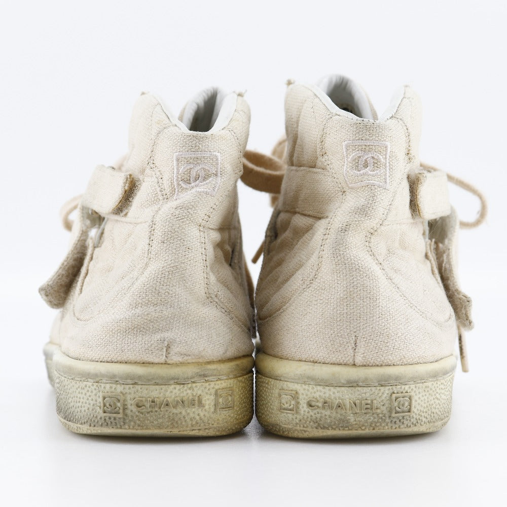 Chanel Canvas High-Top Sneakers G24838