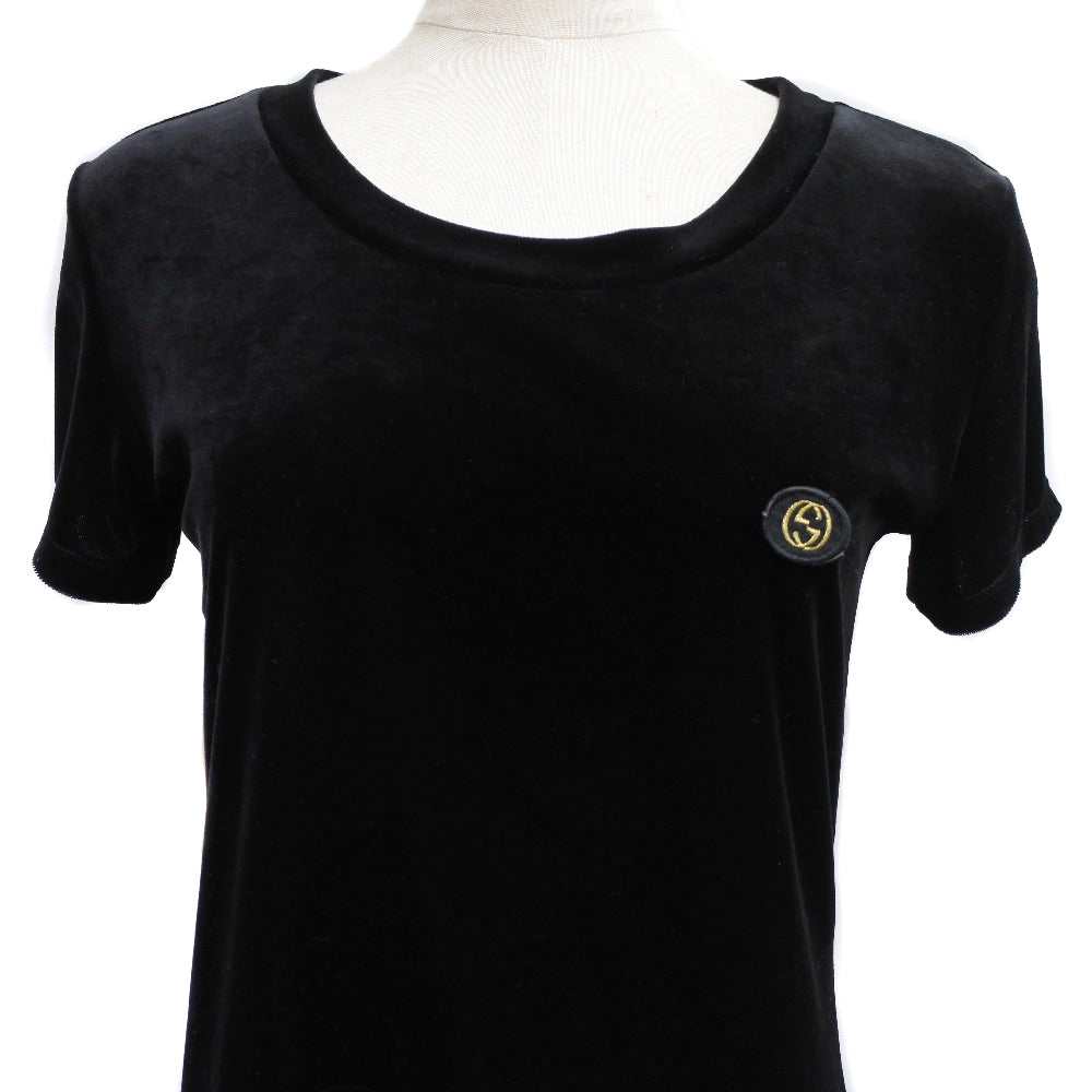 Luxury Gucci Trending 2025 Velour Interlocking G Dress Black