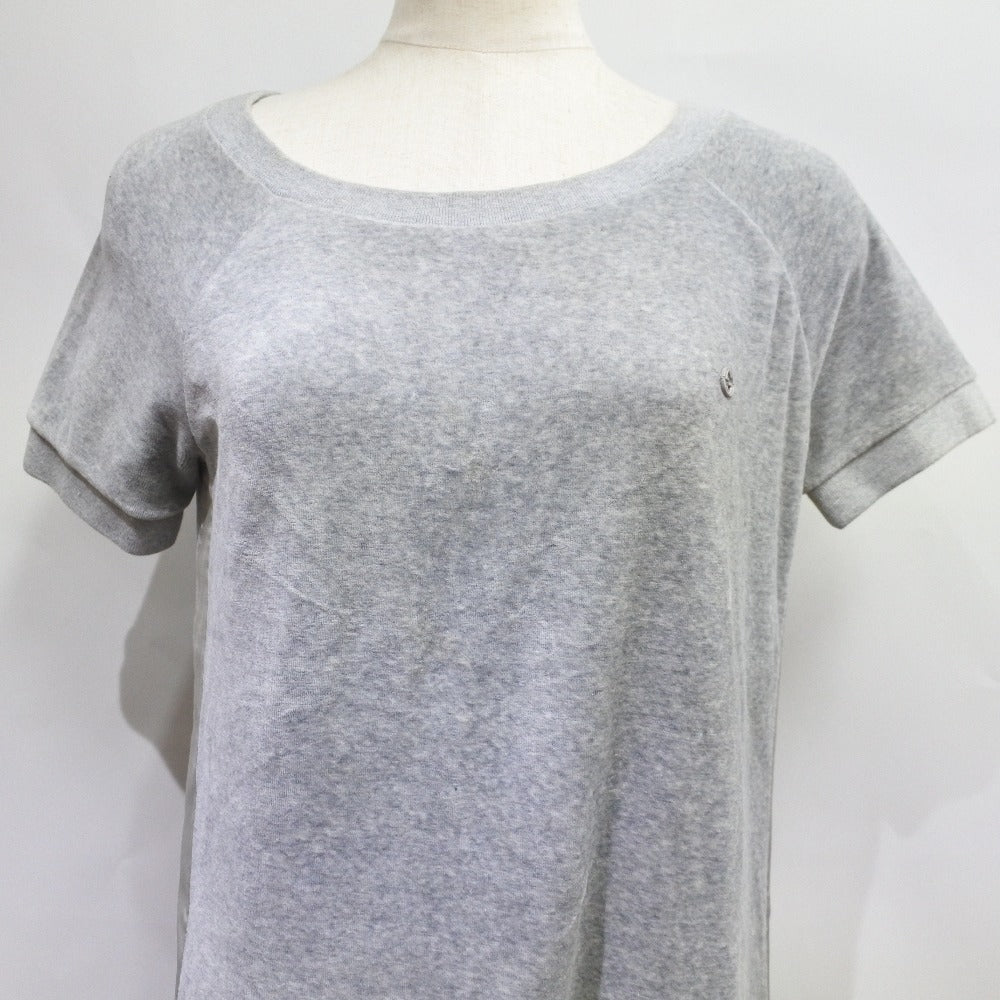 Luxury Gucci Trending 2025 Velour Side Line Dress Gray