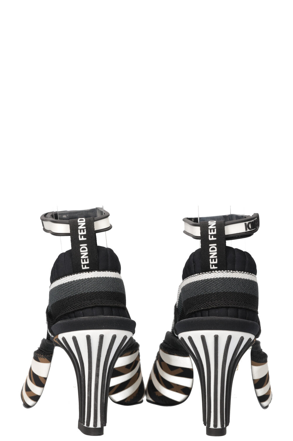 Luxury Fendi Freedom Patchwork Heels