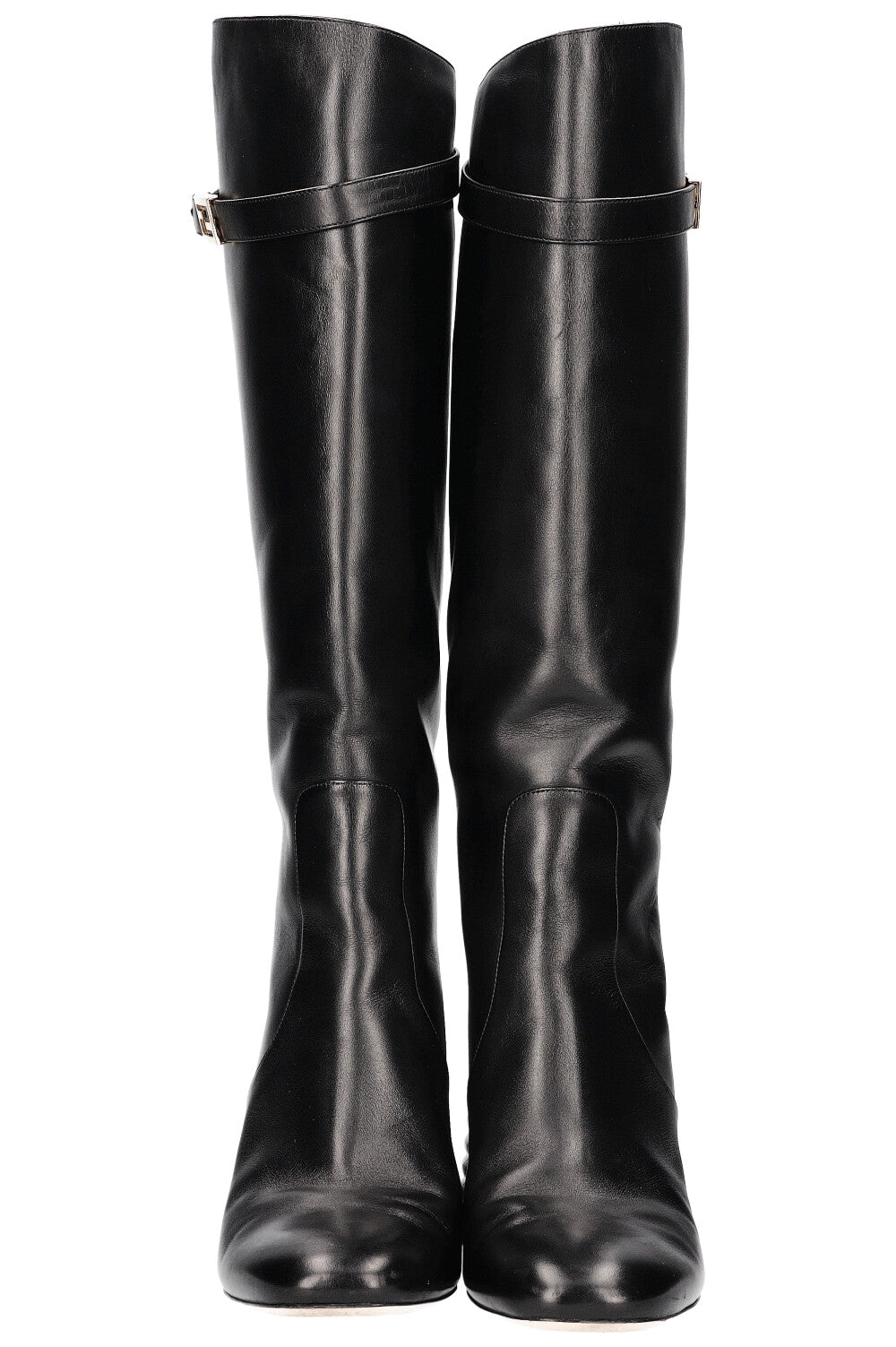 Luxury Fendi Promenade Boots Black Leather
