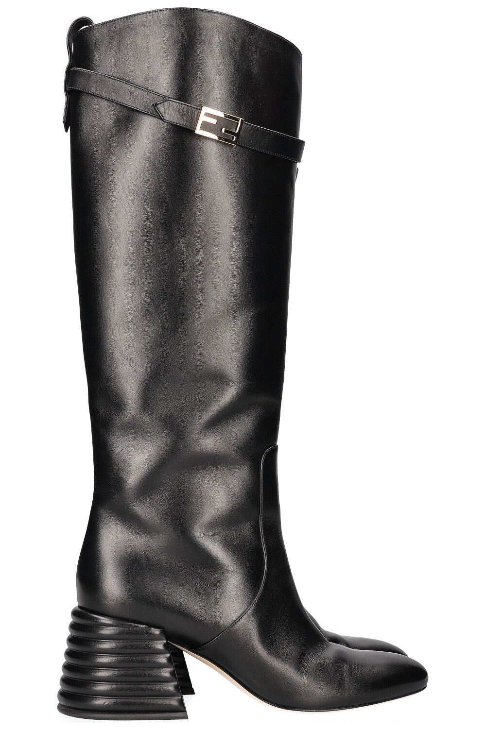 Luxury Fendi Promenade Boots Black Leather