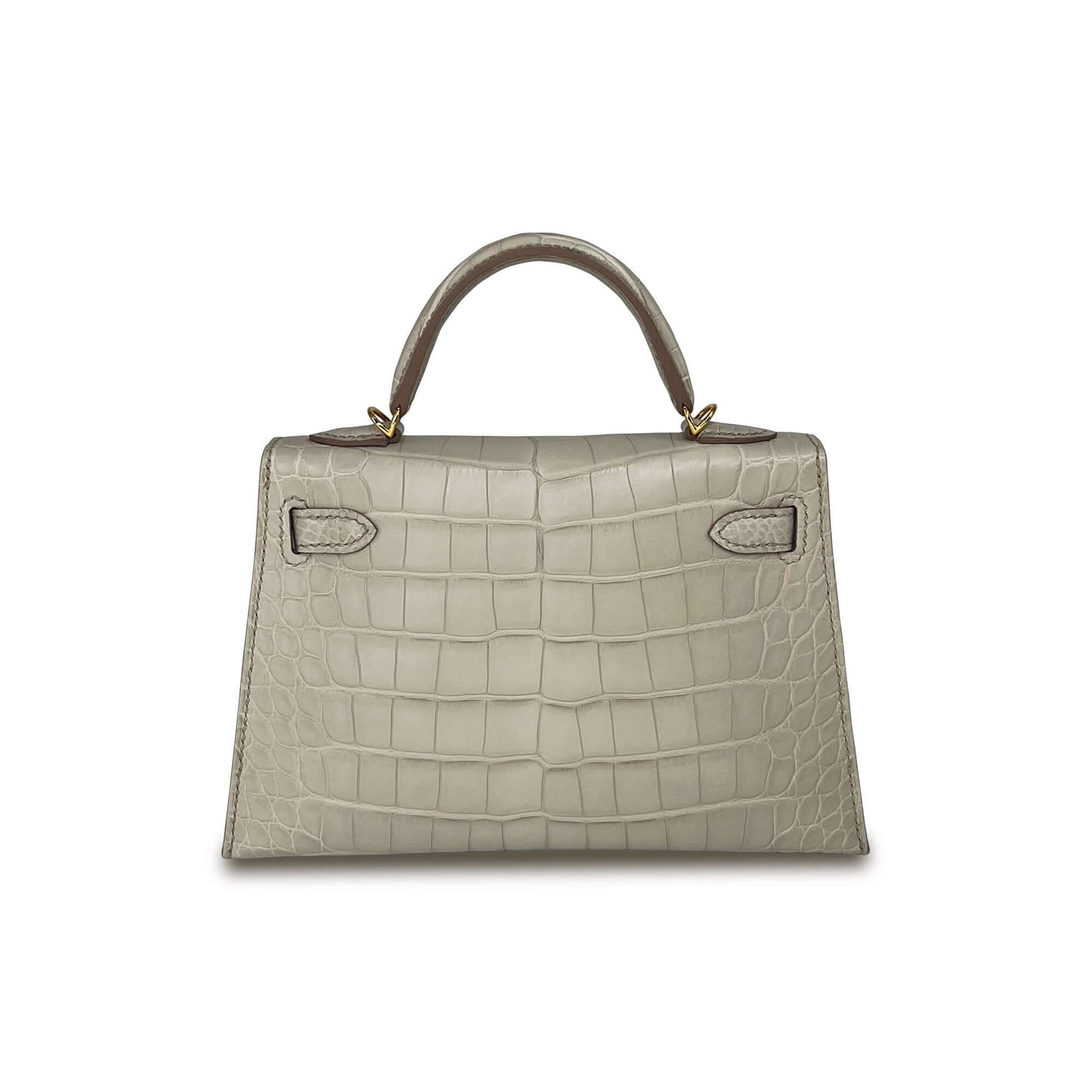 Top Quality Luxury Hermes Kelly Beton Matte Designer Bag K20 GHW