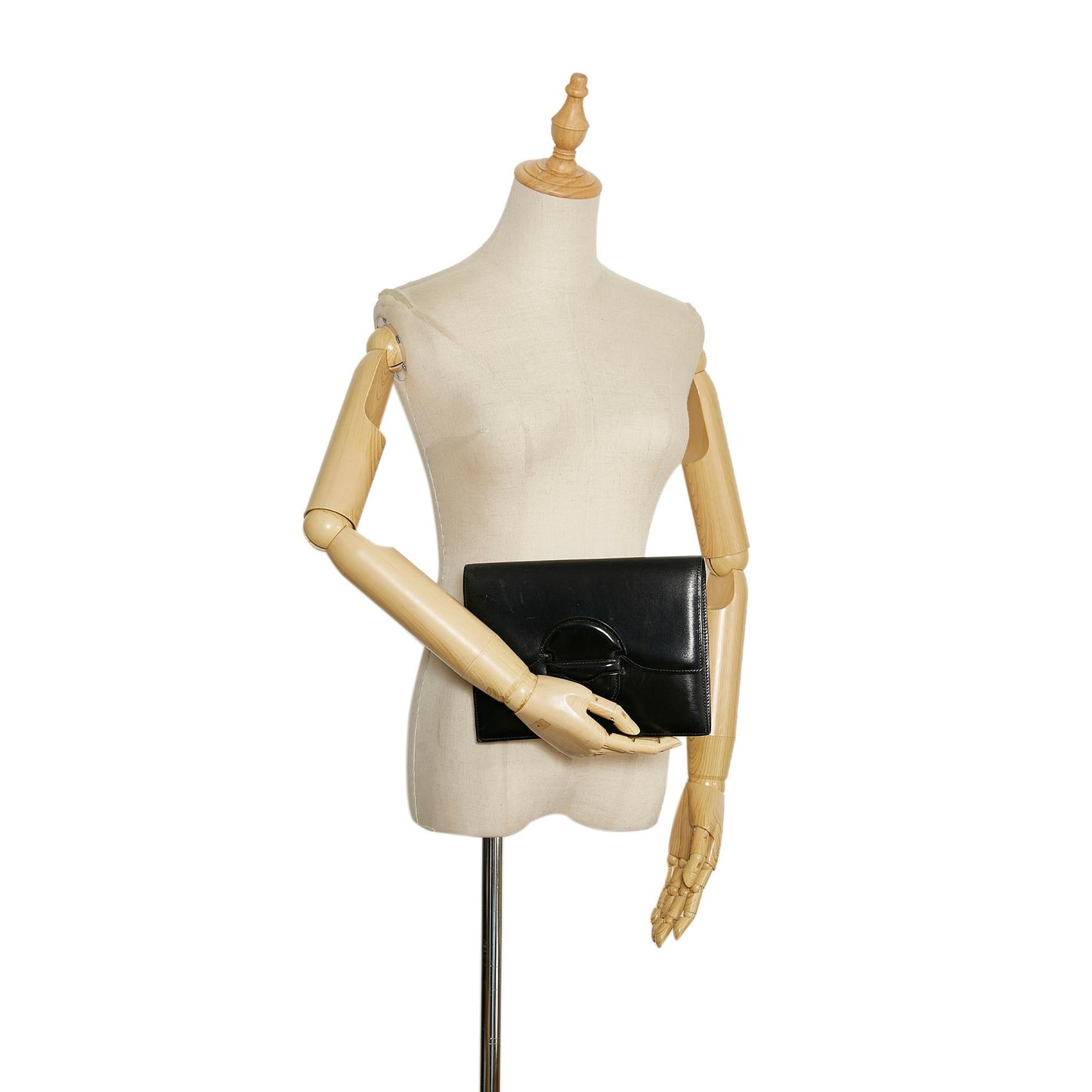 Luxury Hermes Box Calf Leather Clutch Bag (SHG-ZZYtmS)