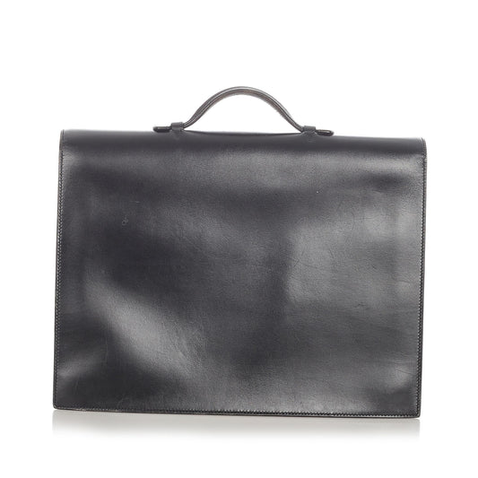 Luxury Hermes Box Calf Sac a Depeches 38 (SHG-23148)