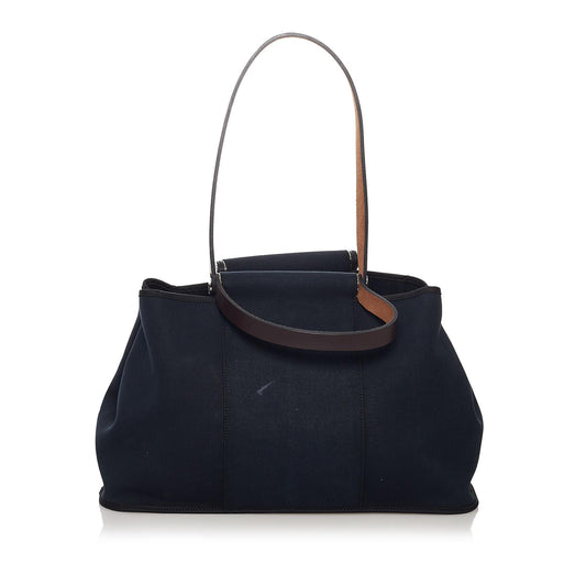 Luxury Hermes Cabag Elan Canvas Satchel (SHG-32221)