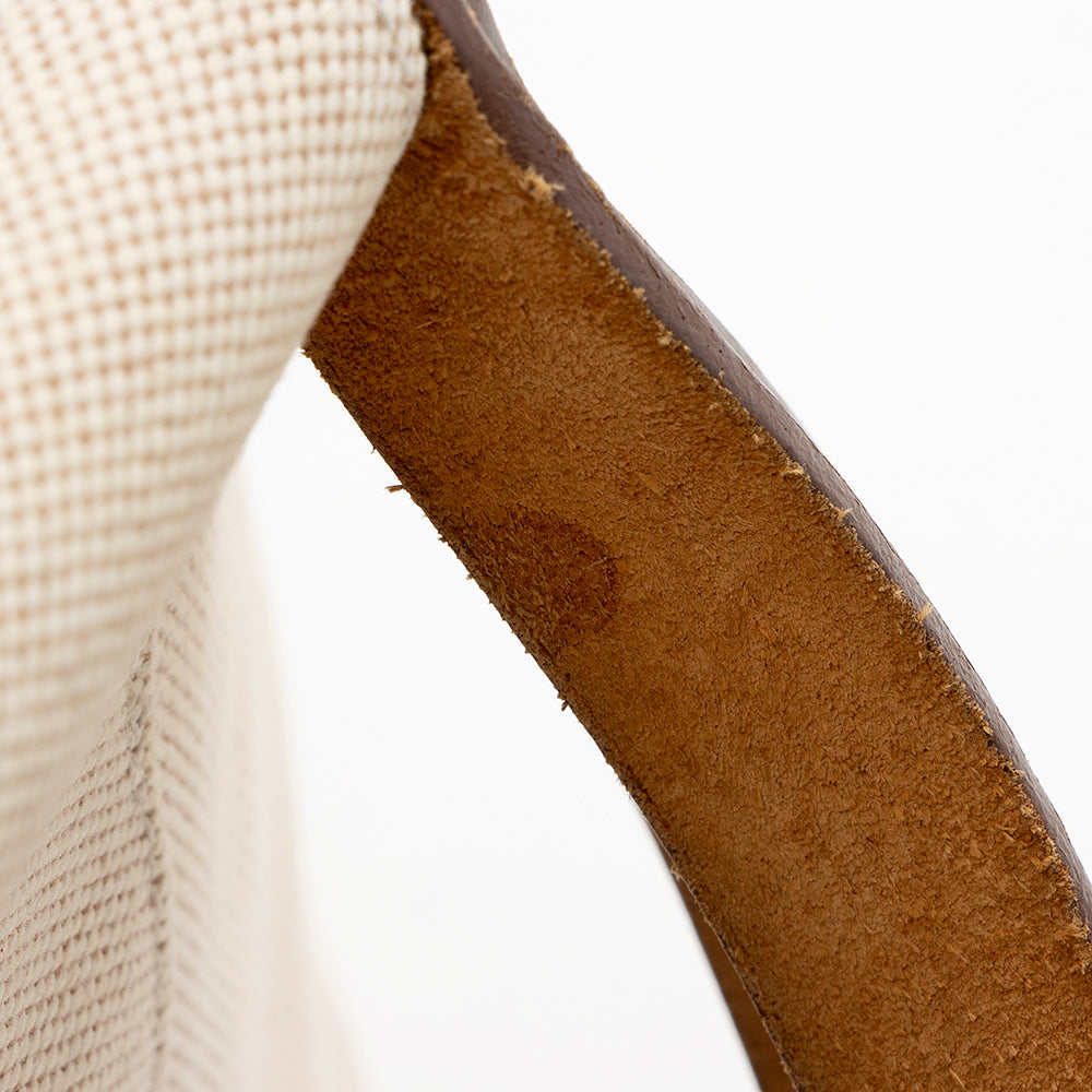 Luxury Hermes Canvas Calfskin Cabag Elan Tote - FINAL SALE (SHF-16359)