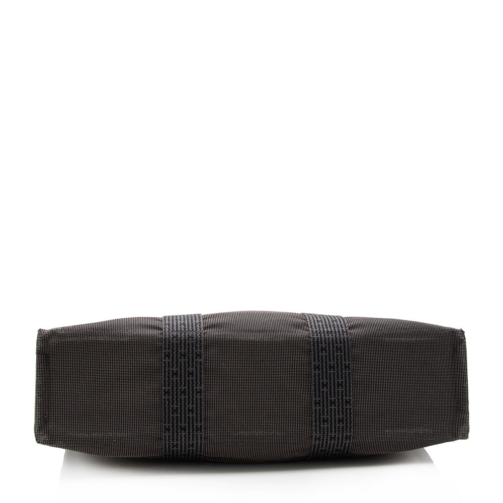 Luxury Hermes Canvas Herline MM Tote (SHF-15379)